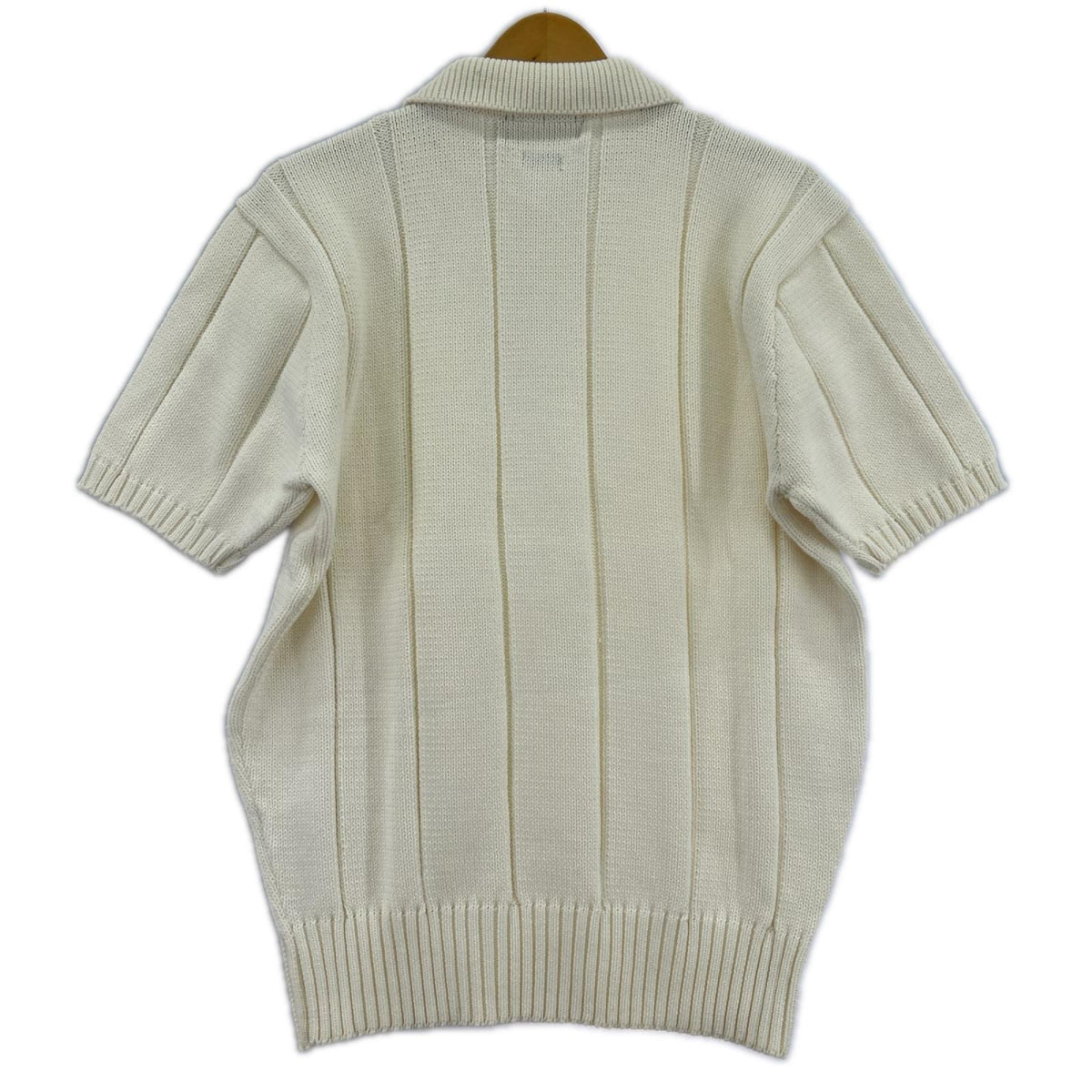ポロシャツ ｺｯﾄﾝﾆｯﾄﾎﾟﾛ L WHT L ホワイト