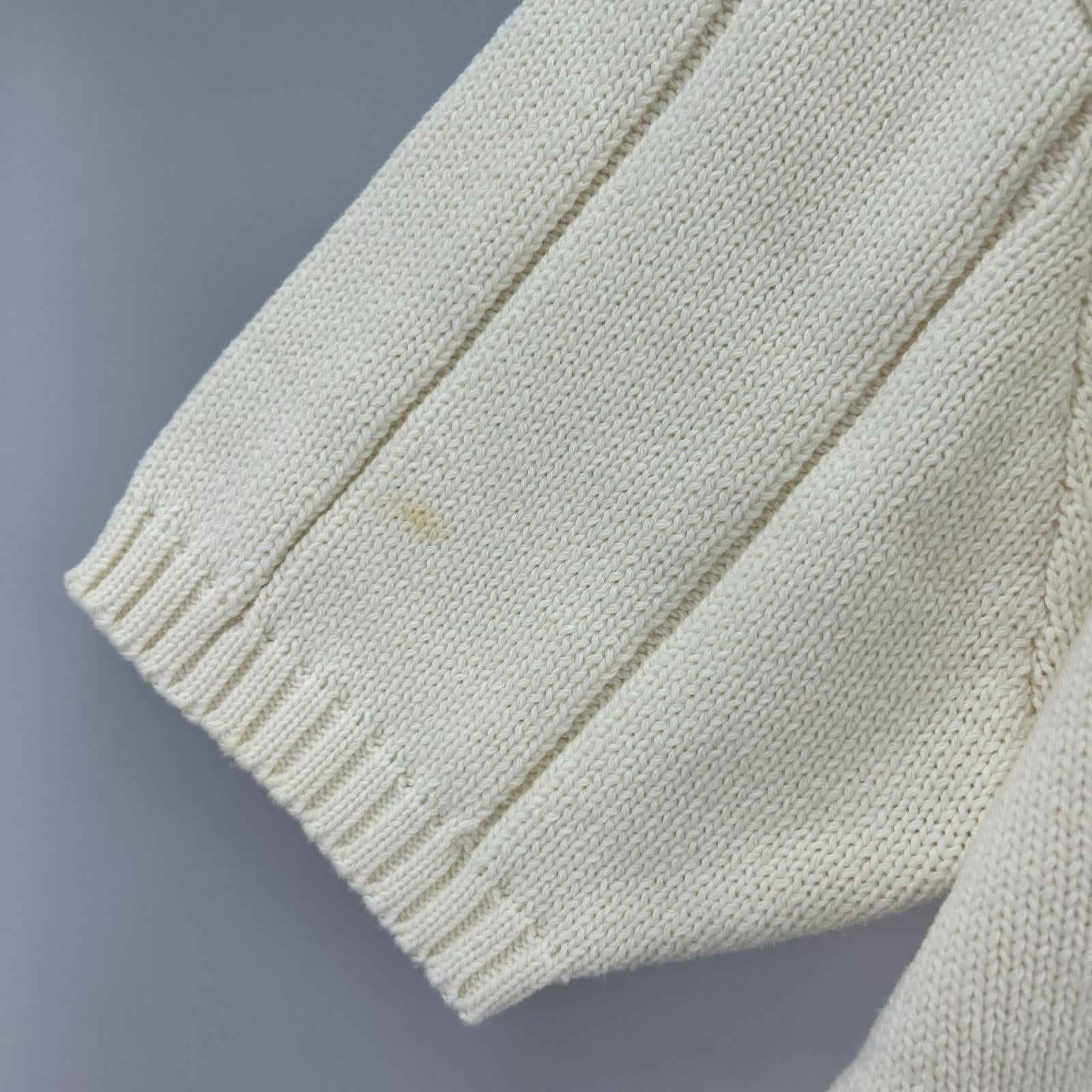 ポロシャツ ｺｯﾄﾝﾆｯﾄﾎﾟﾛ L WHT L ホワイト
