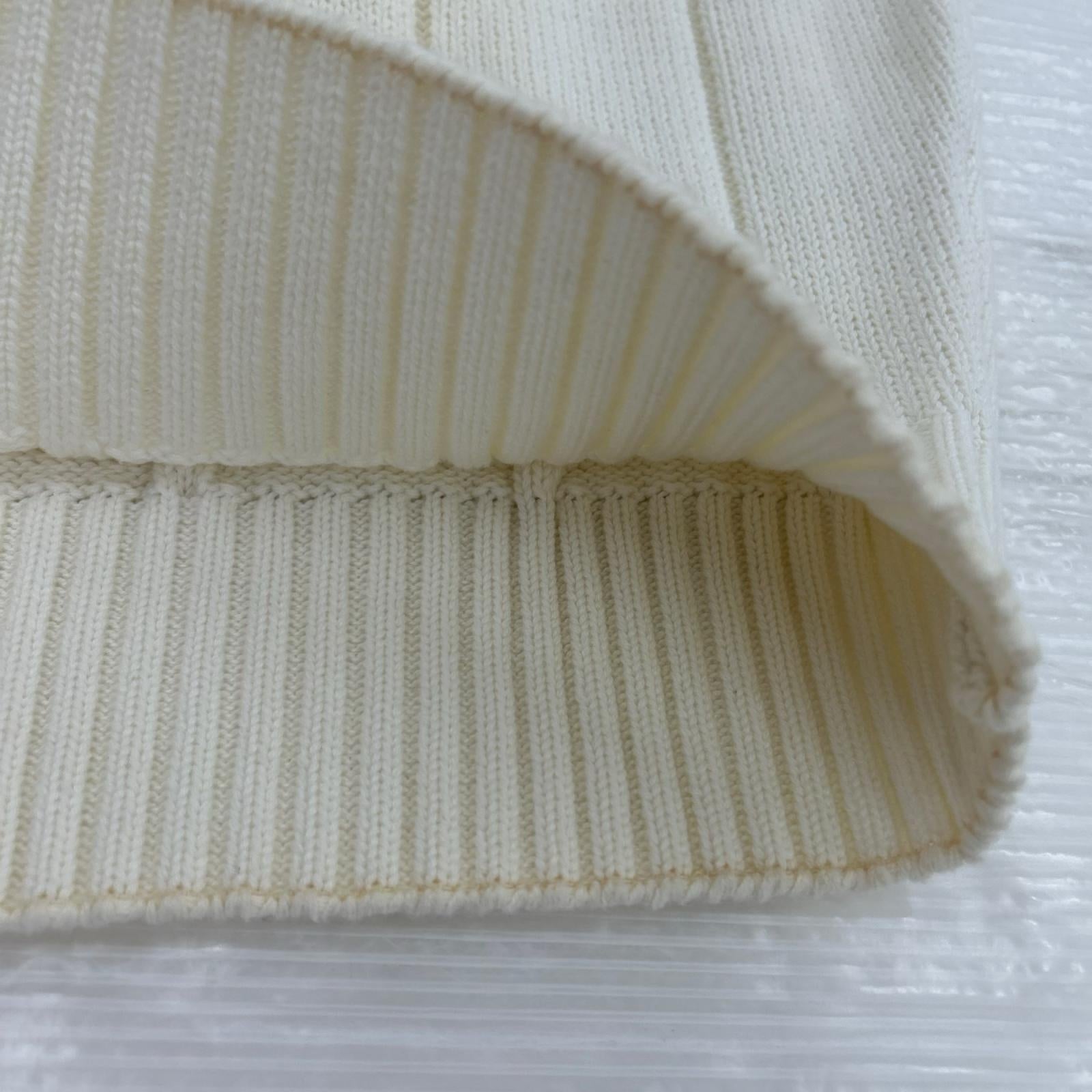 ポロシャツ ｺｯﾄﾝﾆｯﾄﾎﾟﾛ L WHT L ホワイト