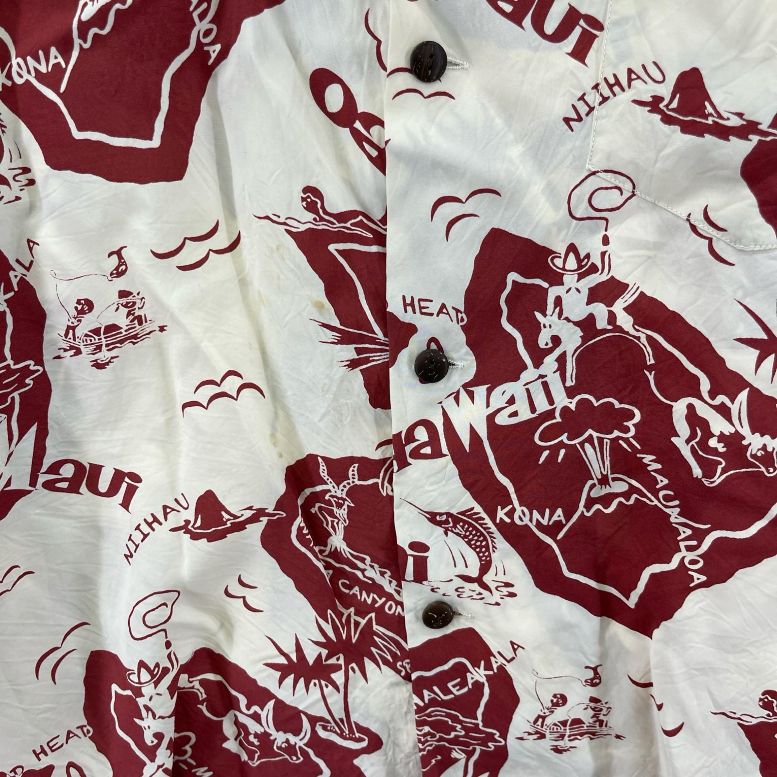 半袖シャツ ショーイング ハワイアン アイランド （L） L レッド