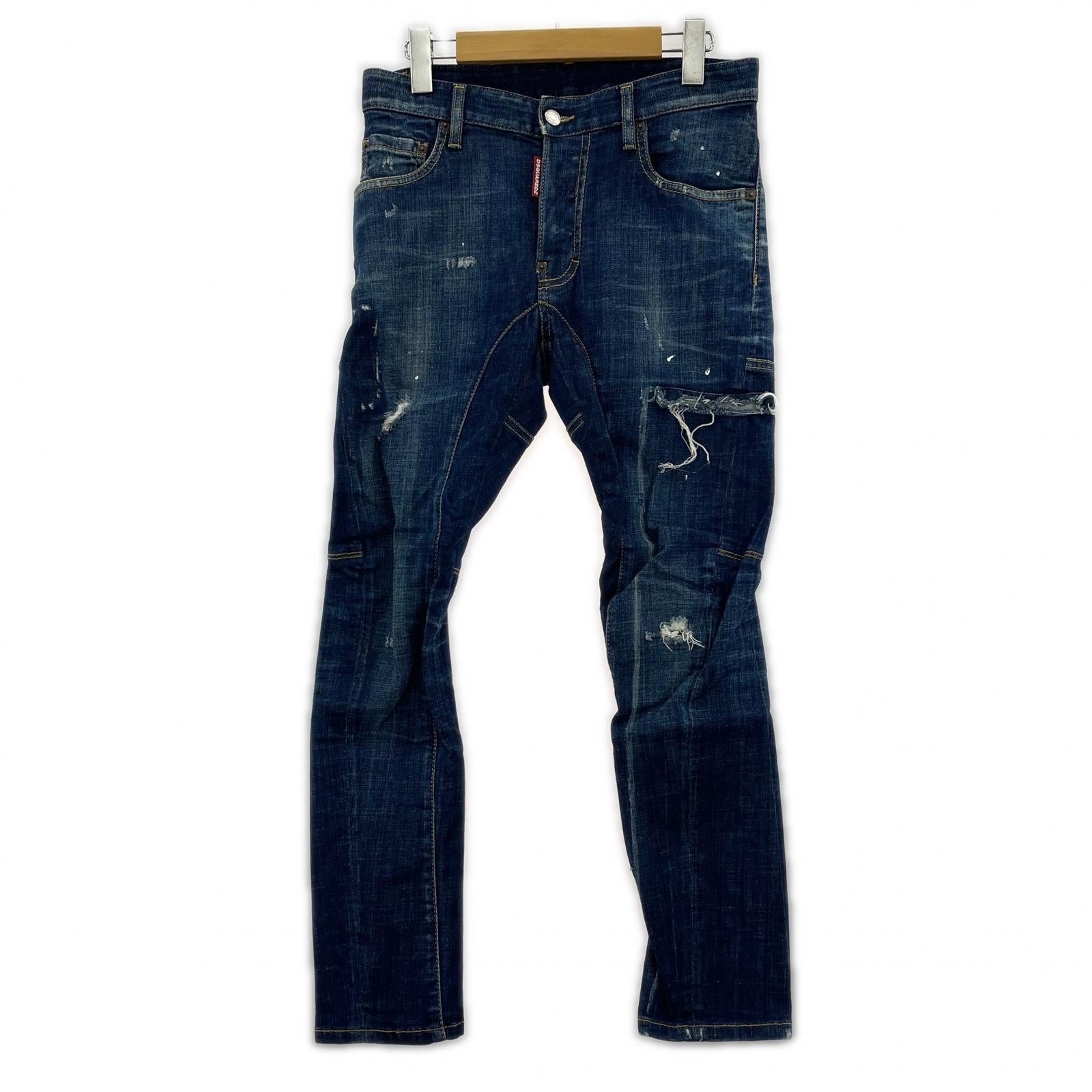 デニムパンツ DSQUARED2 TIDY BIKER JEAN (42) 42 ネイビー