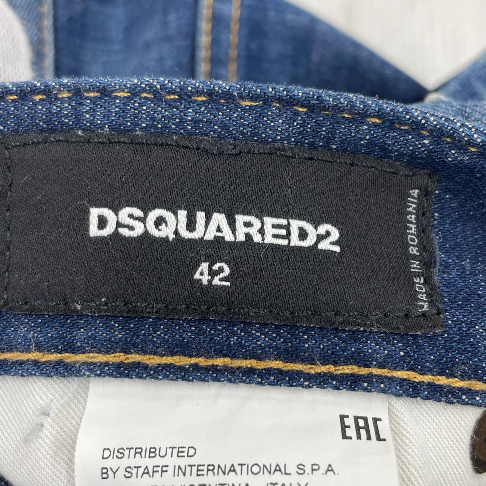 デニムパンツ DSQUARED2 TIDY BIKER JEAN (42) 42 ネイビー