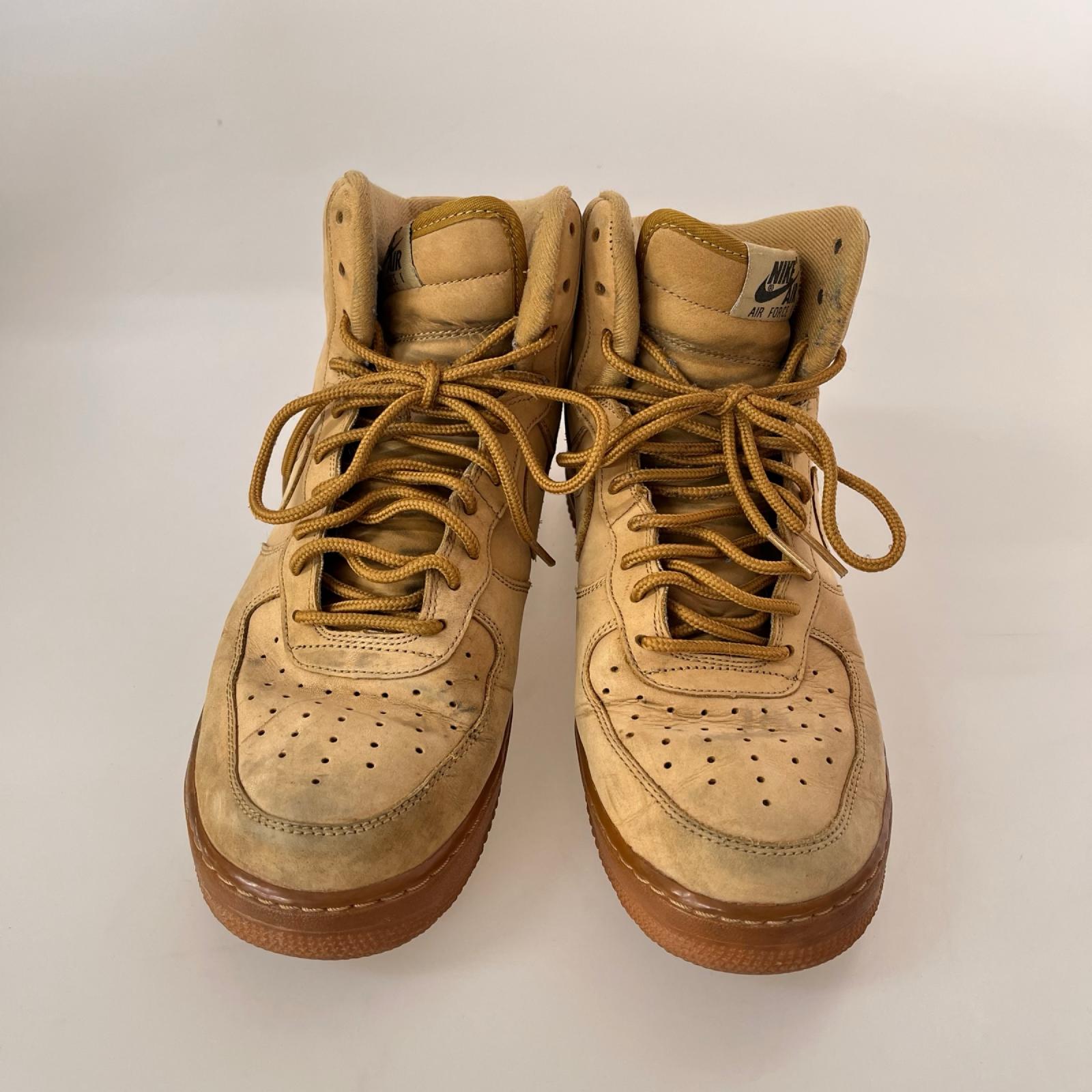 スニーカー Air Force 1 High Flax(2017) 27cm (US9 UK8 1/2 EU44) ブラウン