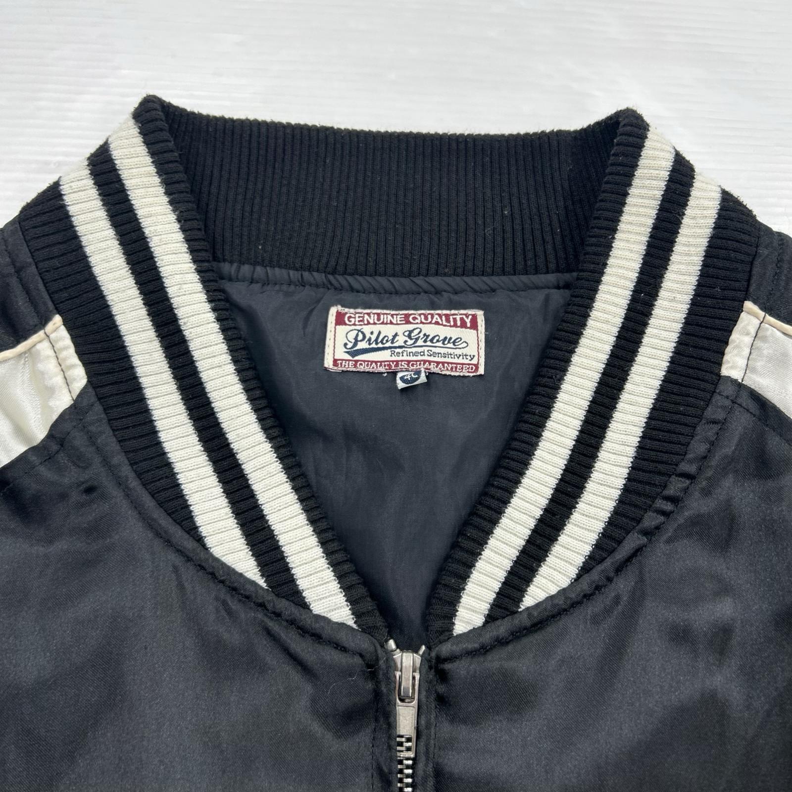 ジャケット genuine quality ｱﾄﾑ ｽｶｼﾞｬﾝ 黒白 (4L)
