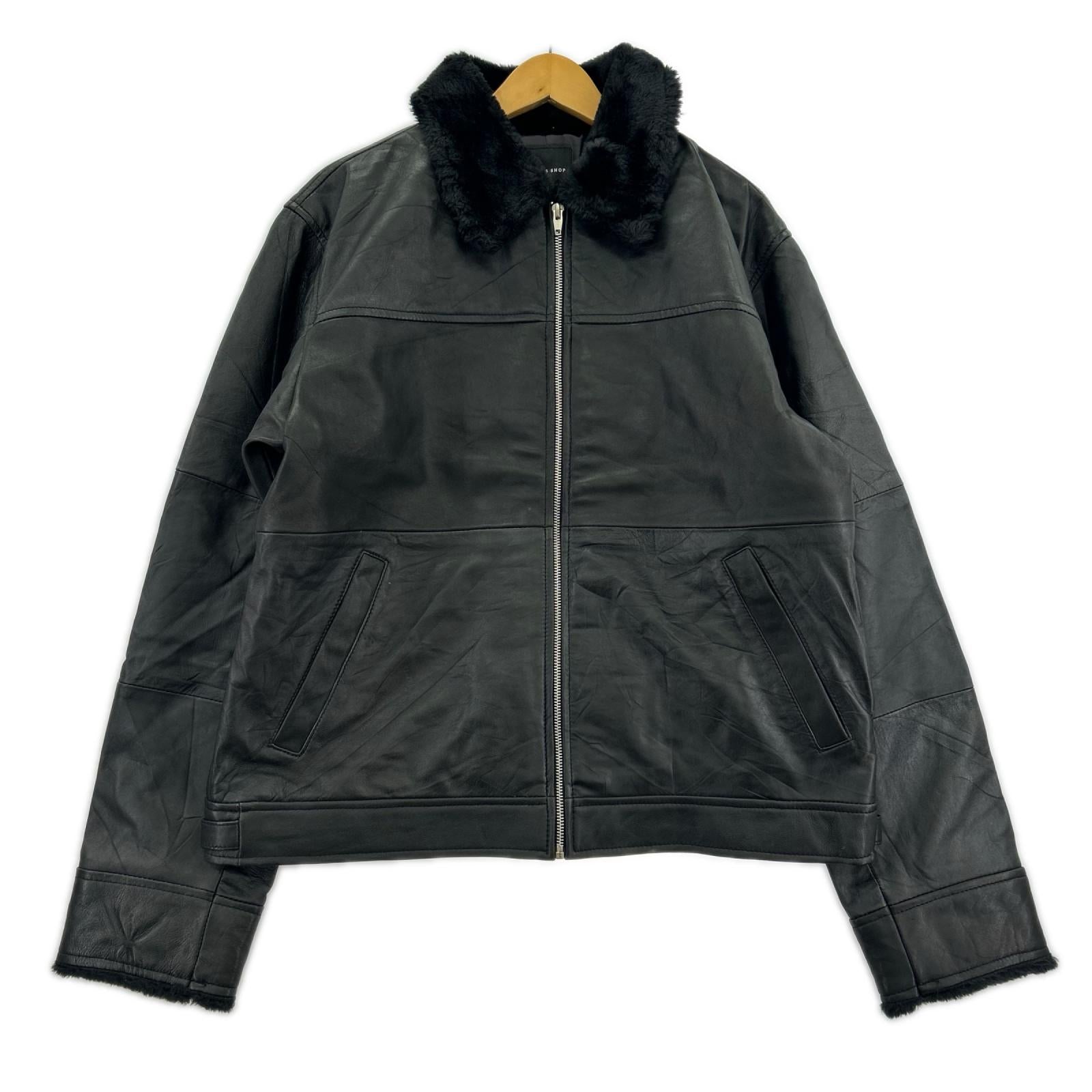 レザージャケット JIGGYS SHOP 本革 BLK XXL ブラック