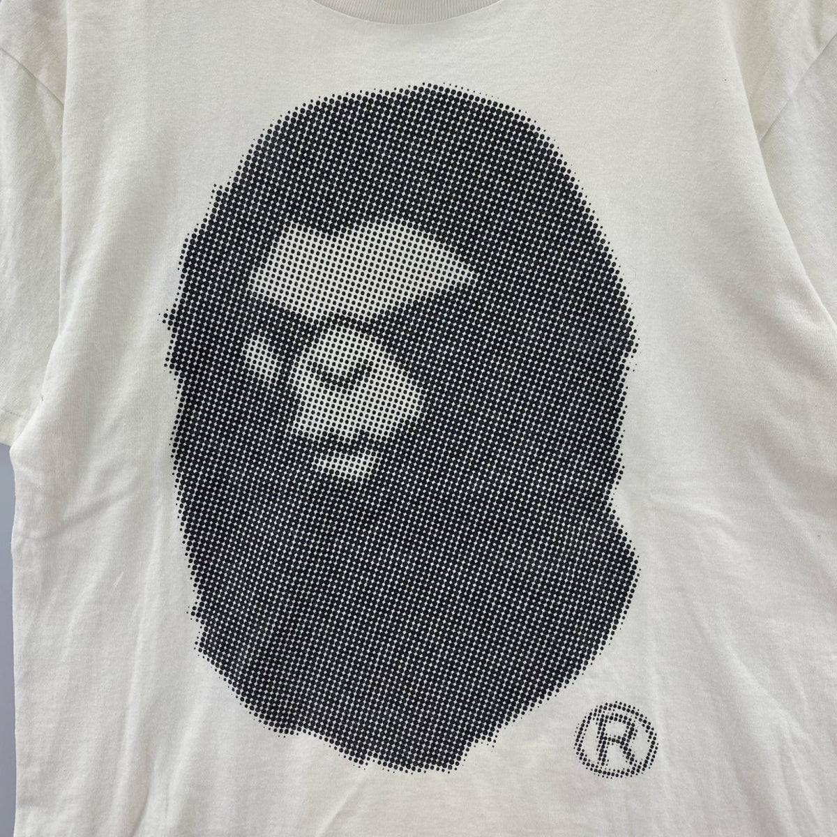 半袖Ｔシャツ Dot Mad Face Big APE HEAD ﾎﾜｲﾄ (M)