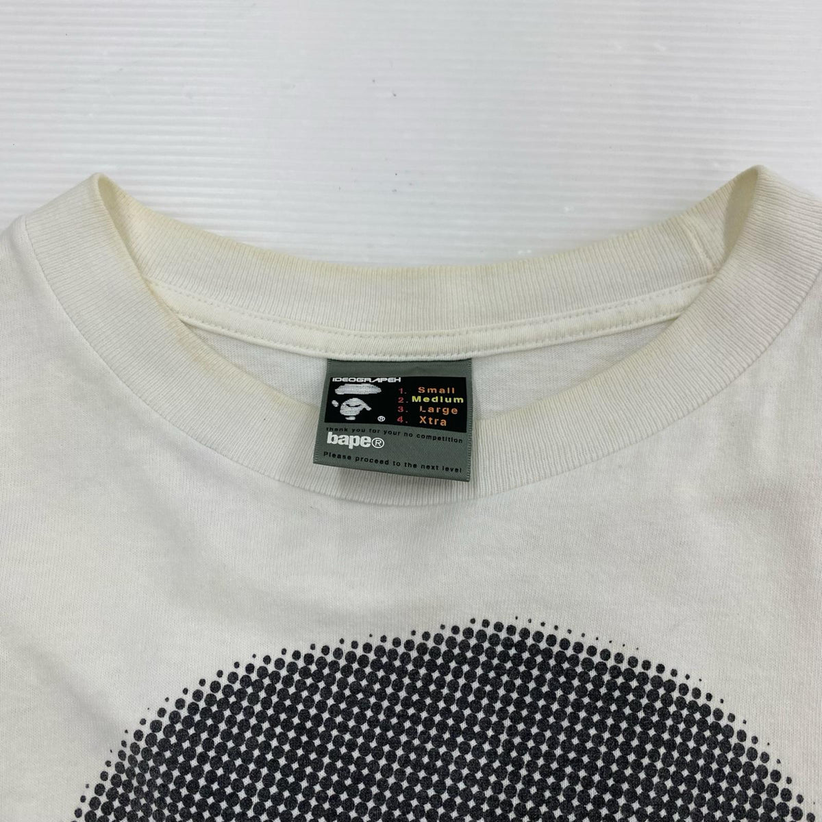 半袖Ｔシャツ Dot Mad Face Big APE HEAD ﾎﾜｲﾄ (M)