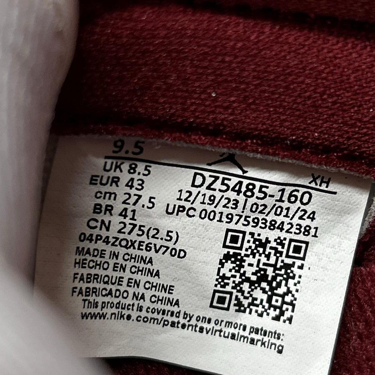 スニーカー AIR JORDAN 1 RETRO HIGH OG 27.5cm 27.5cm (US9 1/2 UK9 EU45)