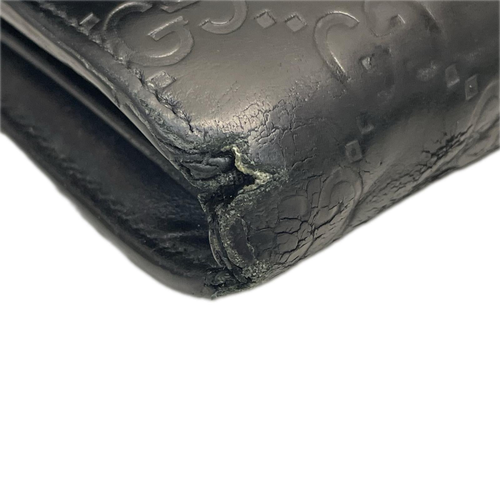 GUCCI グッチシマ リネアキャット　フラップロングウォレット