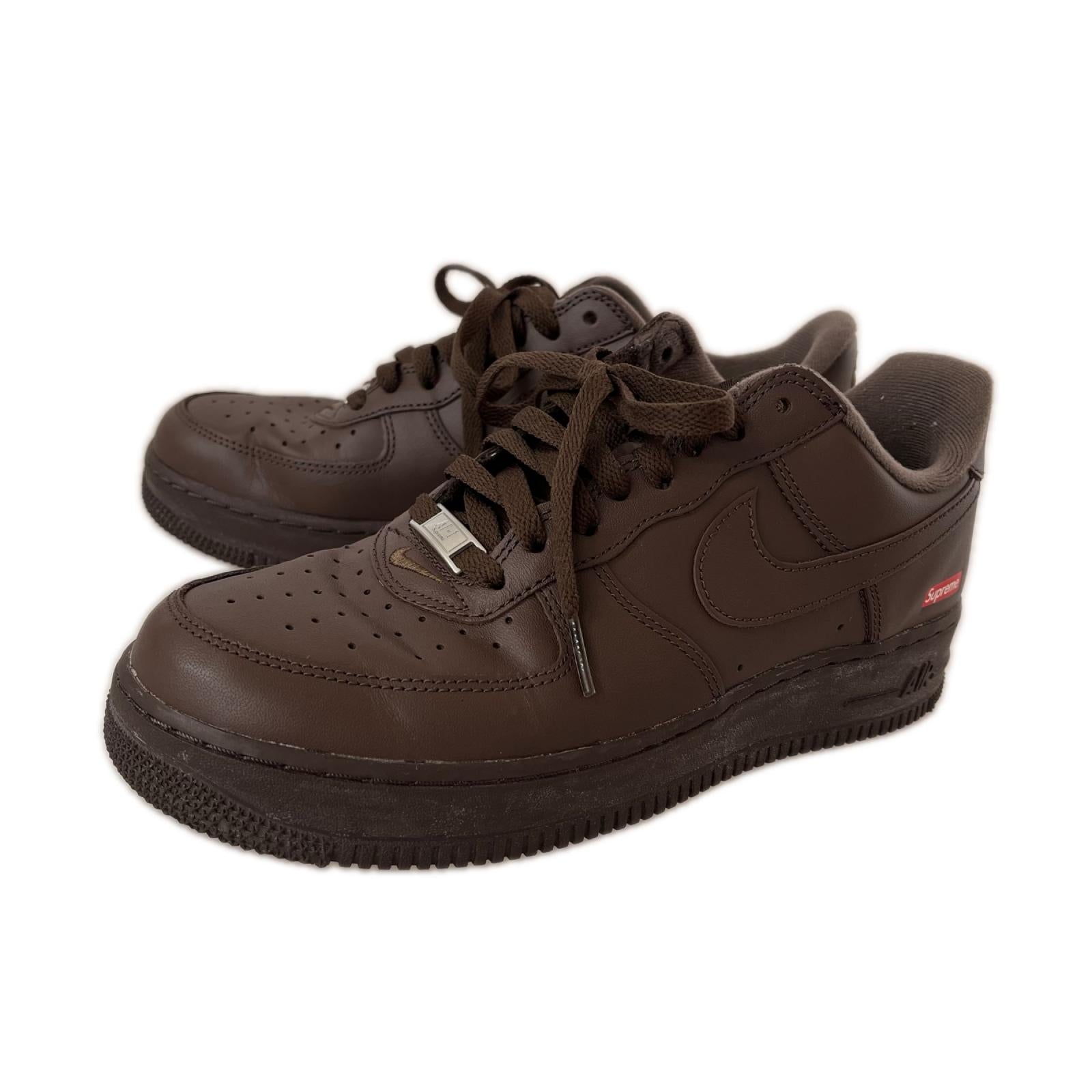 スニーカー ×Supreme AIR FORCE 1 LOW BRW 27cm (US9 UK8 1/2 EU44) ブラウン