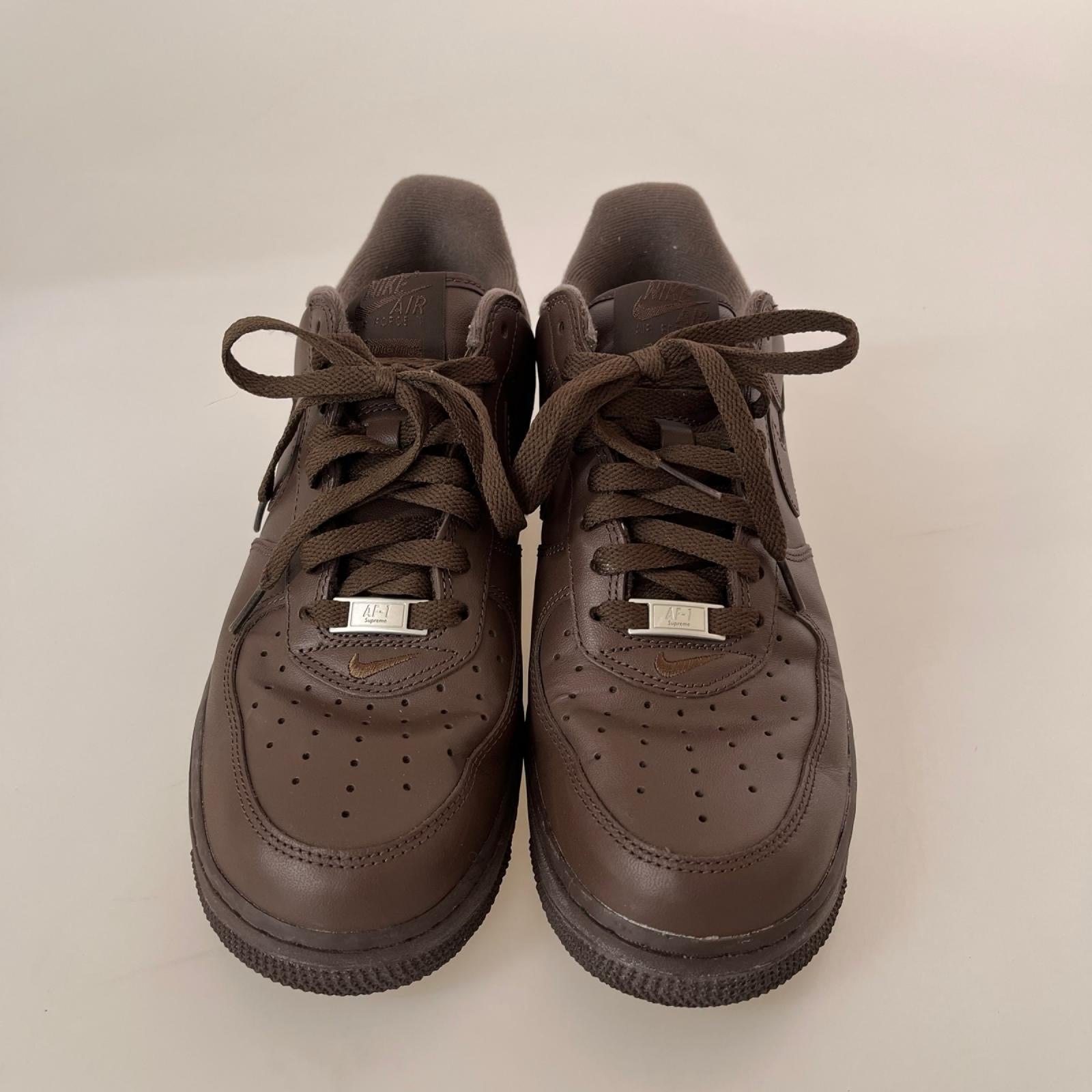 スニーカー ×Supreme AIR FORCE 1 LOW BRW 27cm (US9 UK8 1/2 EU44) ブラウン