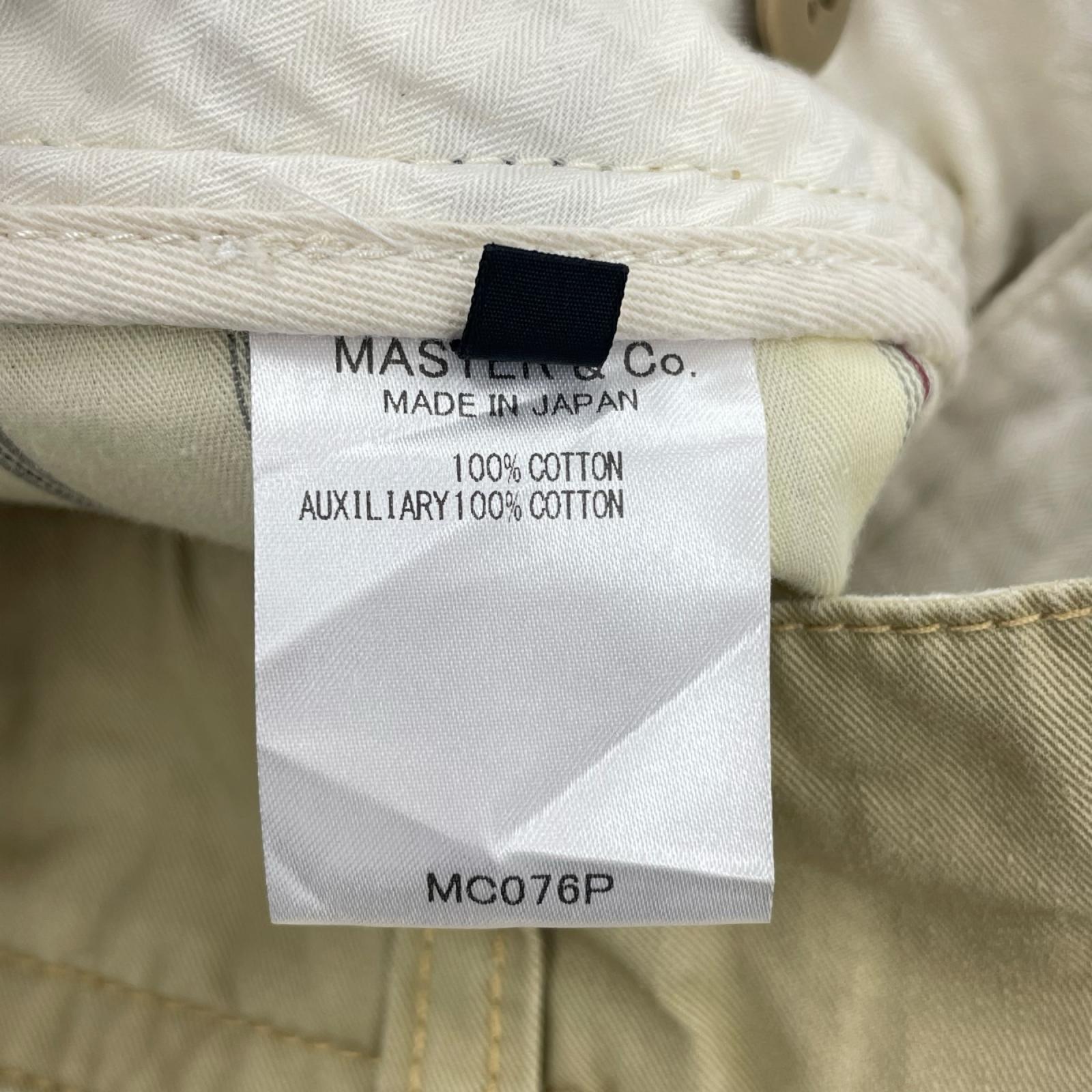 パンツ mastar＆co ペンキ加工チノ　w29 S ベージュ