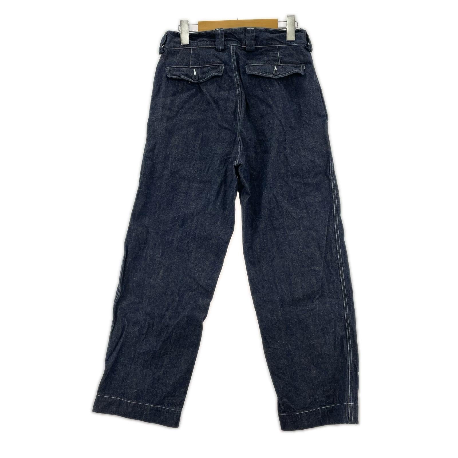 デニムパンツ WAIPER　タック入り　w29 ネイビー