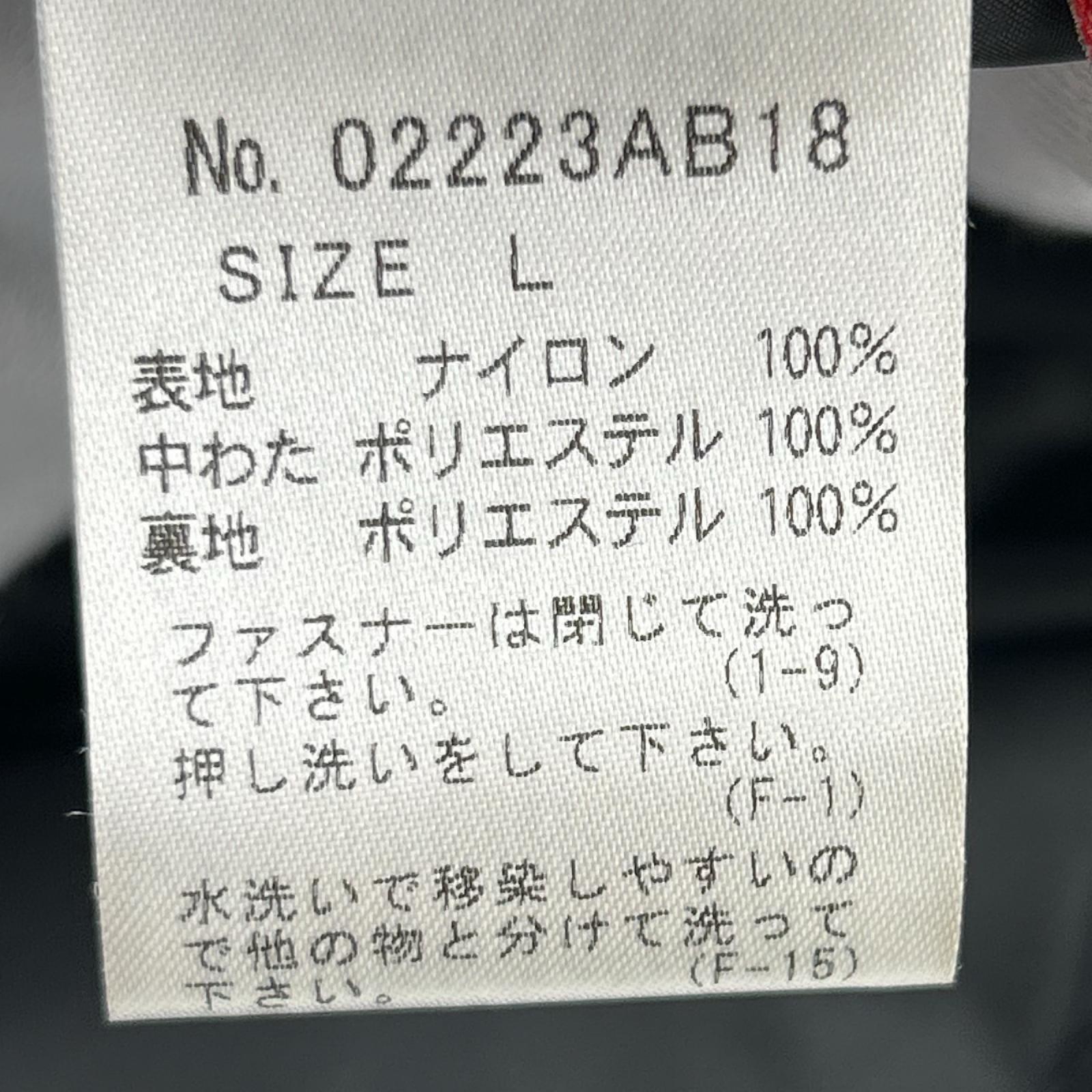 ダウンジャケット HYS OVAL 02223AB18 L 黒 L ブラック