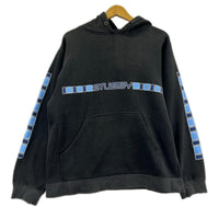 パーカー STUSSY 90s 紺ﾀｸﾞ ﾛｺﾞﾌﾟﾙｵｰﾊﾞｰﾊﾟｰｶｰ (S) S ブラック