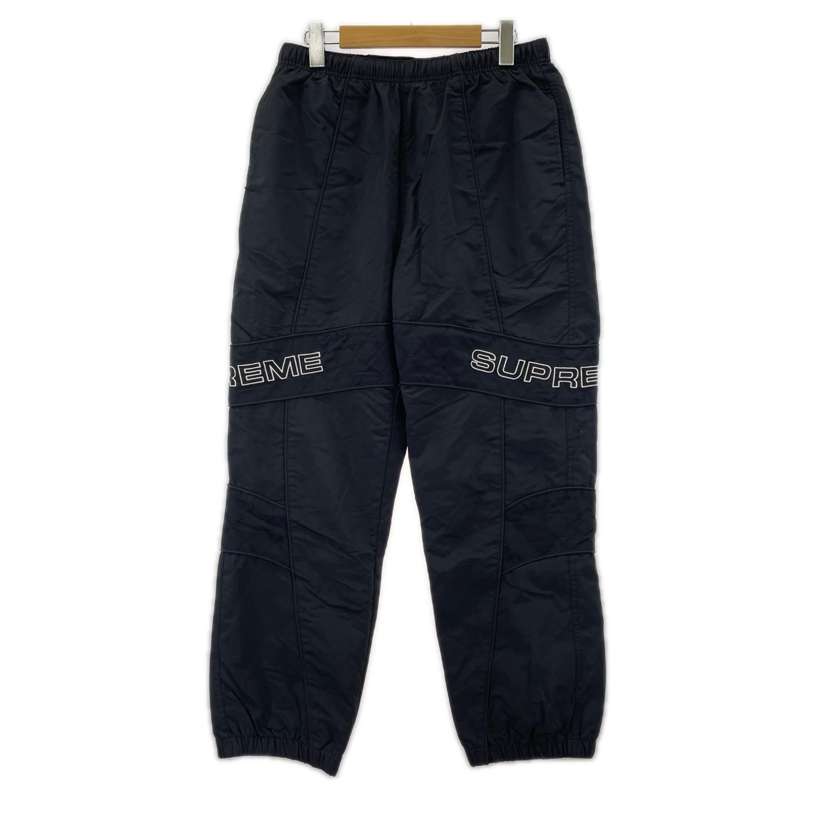 パンツ JACQUARD PANEL TRACK PANT　黒 S ブラック