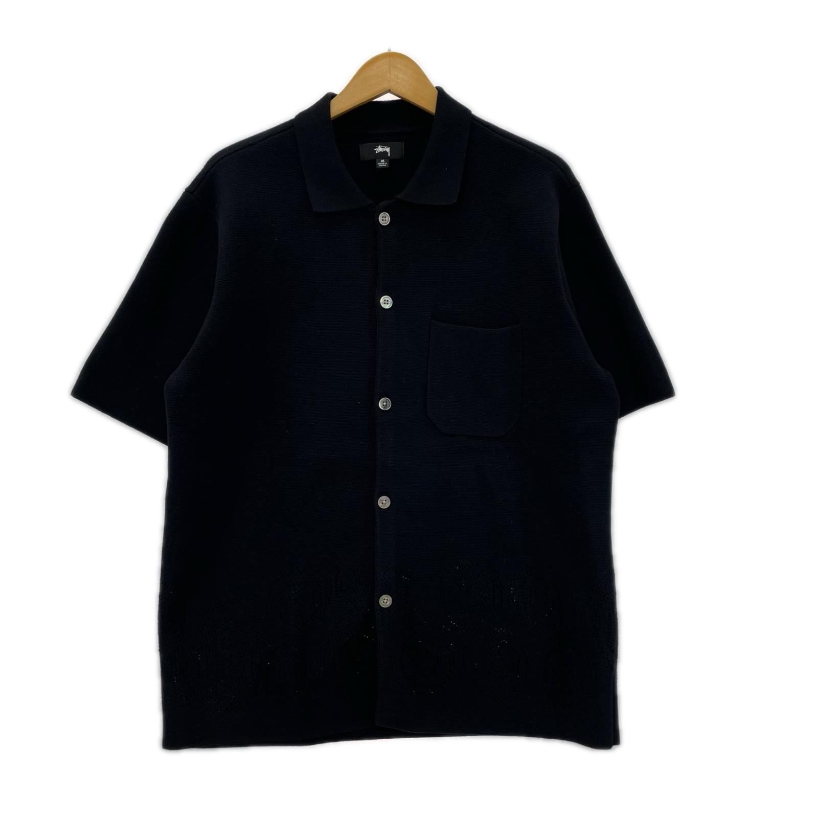 半袖シャツ 23ss Perforat Swirl Knit Shirt M ブラック