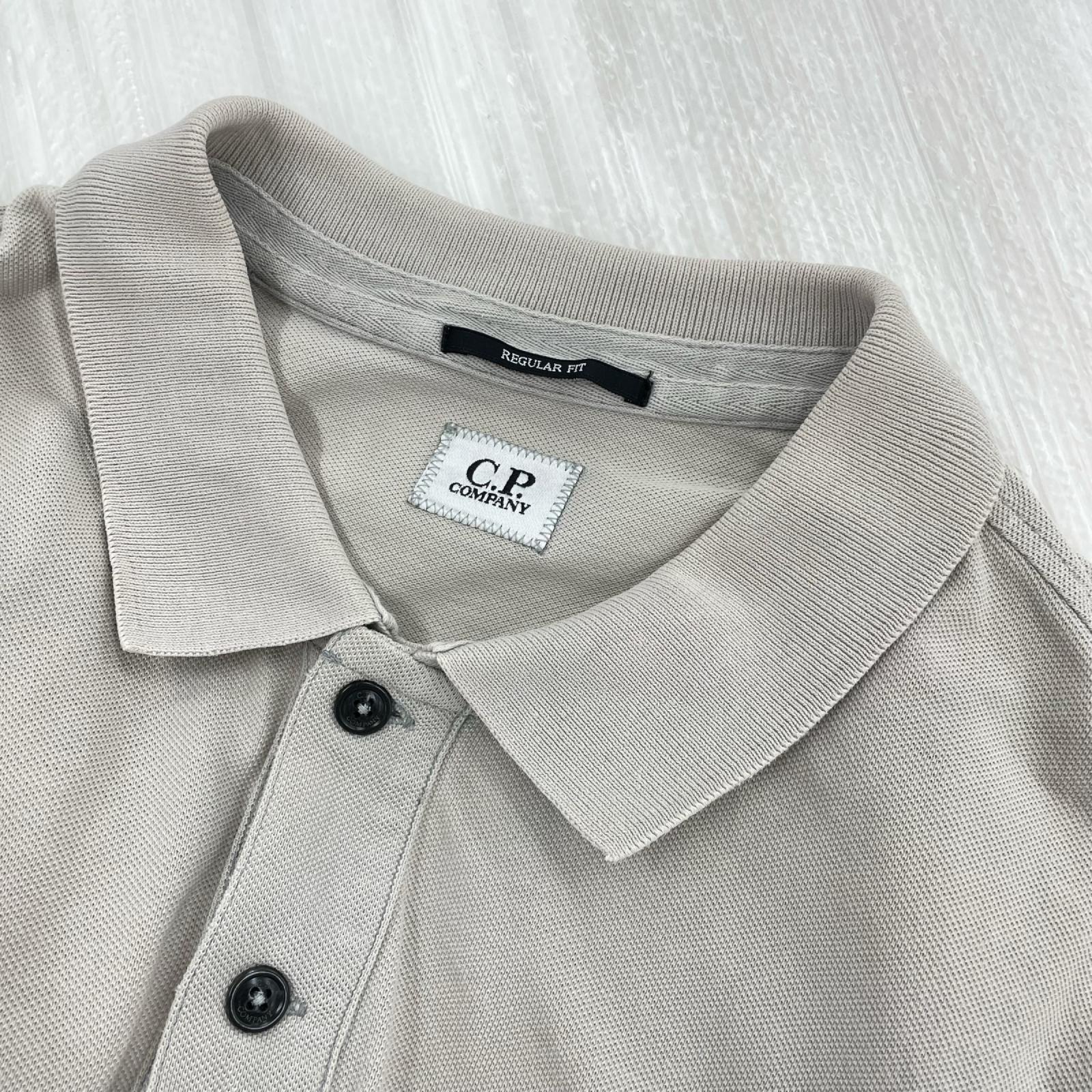 ポロシャツ Stretch Pique Zipped Logo Polo グレー