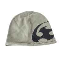 ニットキャップ ﾛｺﾞ ﾋﾞｰﾆｰ ｸﾞﾚｰ グレー