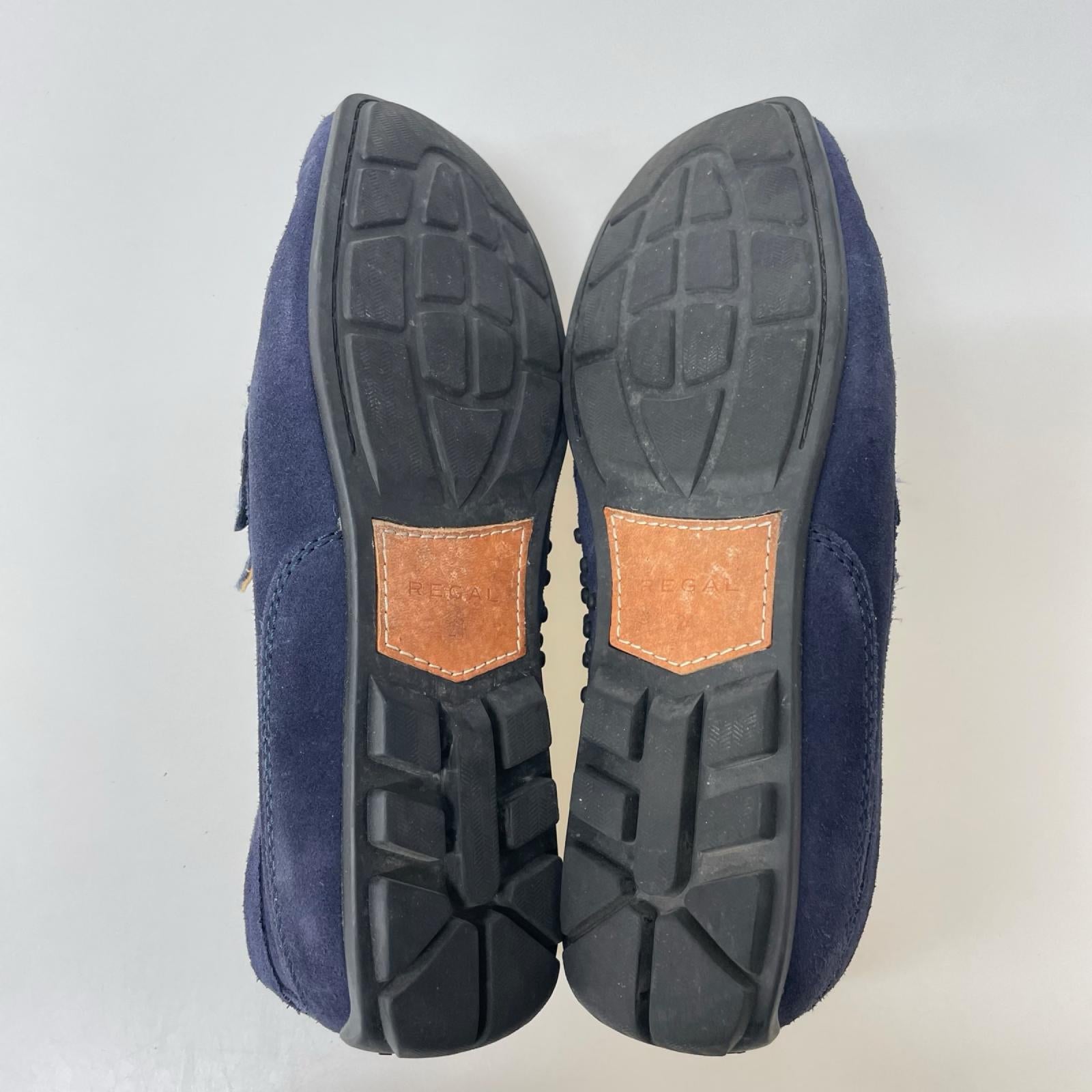 ローファー ｽｴｰﾄﾞ ﾓｶｼﾝ 紺 (24) 24cm (US6 UK5 1/2 EU38)