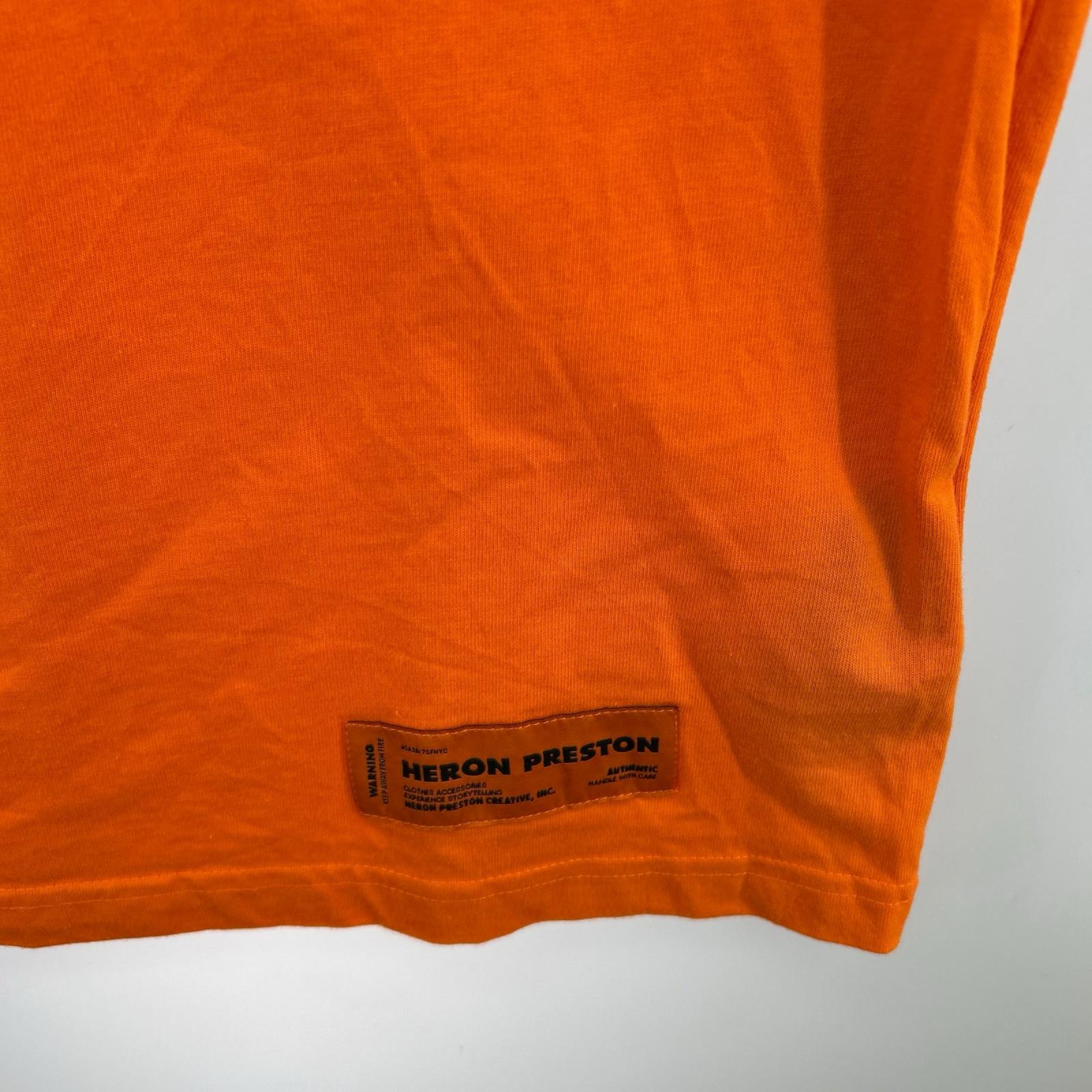 半袖Ｔシャツ ×HERON PRESTON Logo Tee S オレンジ