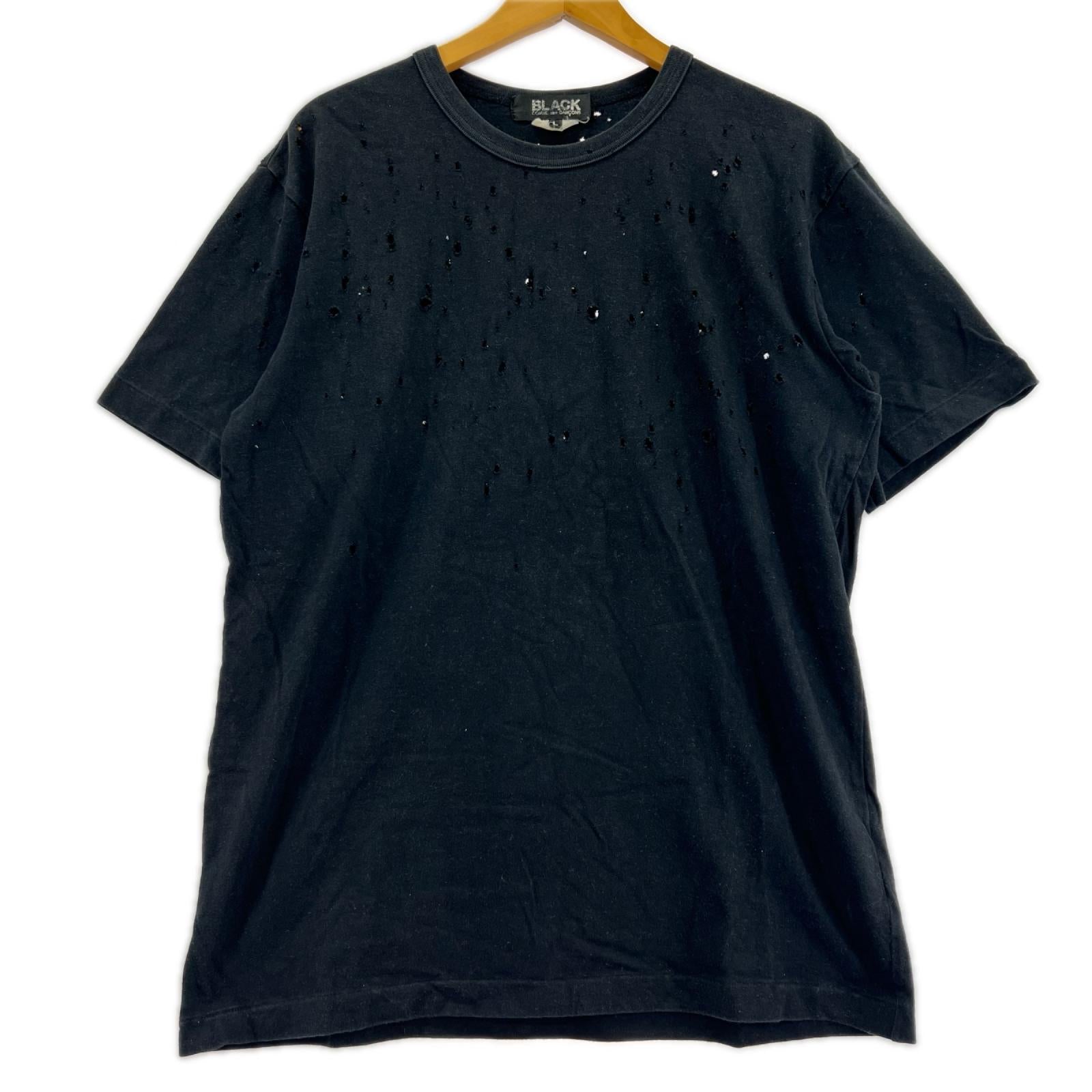 半袖Ｔシャツ 加工Tシャツ　黒 L ブラック