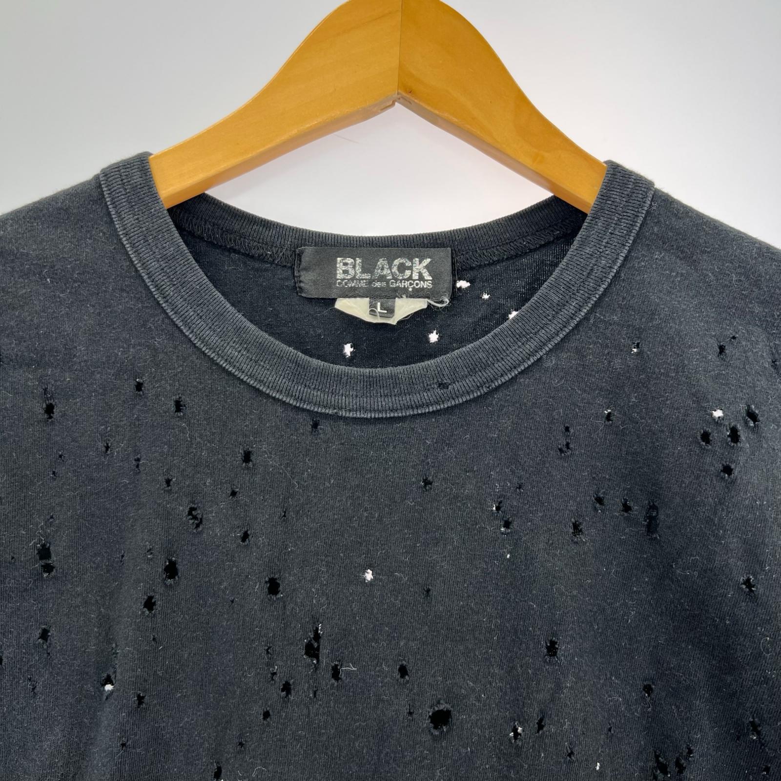 半袖Ｔシャツ 加工Tシャツ　黒 L ブラック