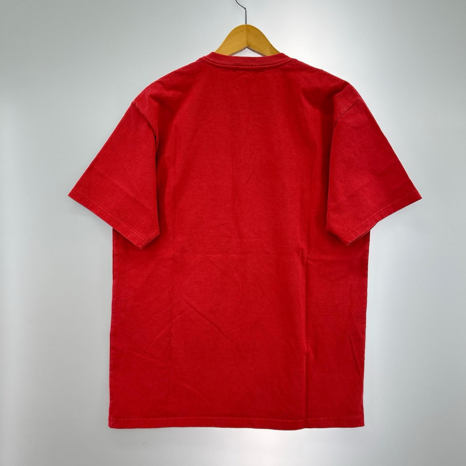 半袖Ｔシャツ UNDERCOVER 26SS ユーズド加工 ロゴプリント 胸ポケット Tee 2 レッド