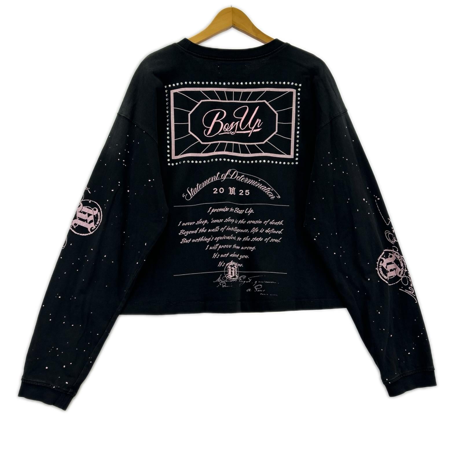 スウェット BOSS UP　ｽｳｪｯﾄ　黒 1 ブラック