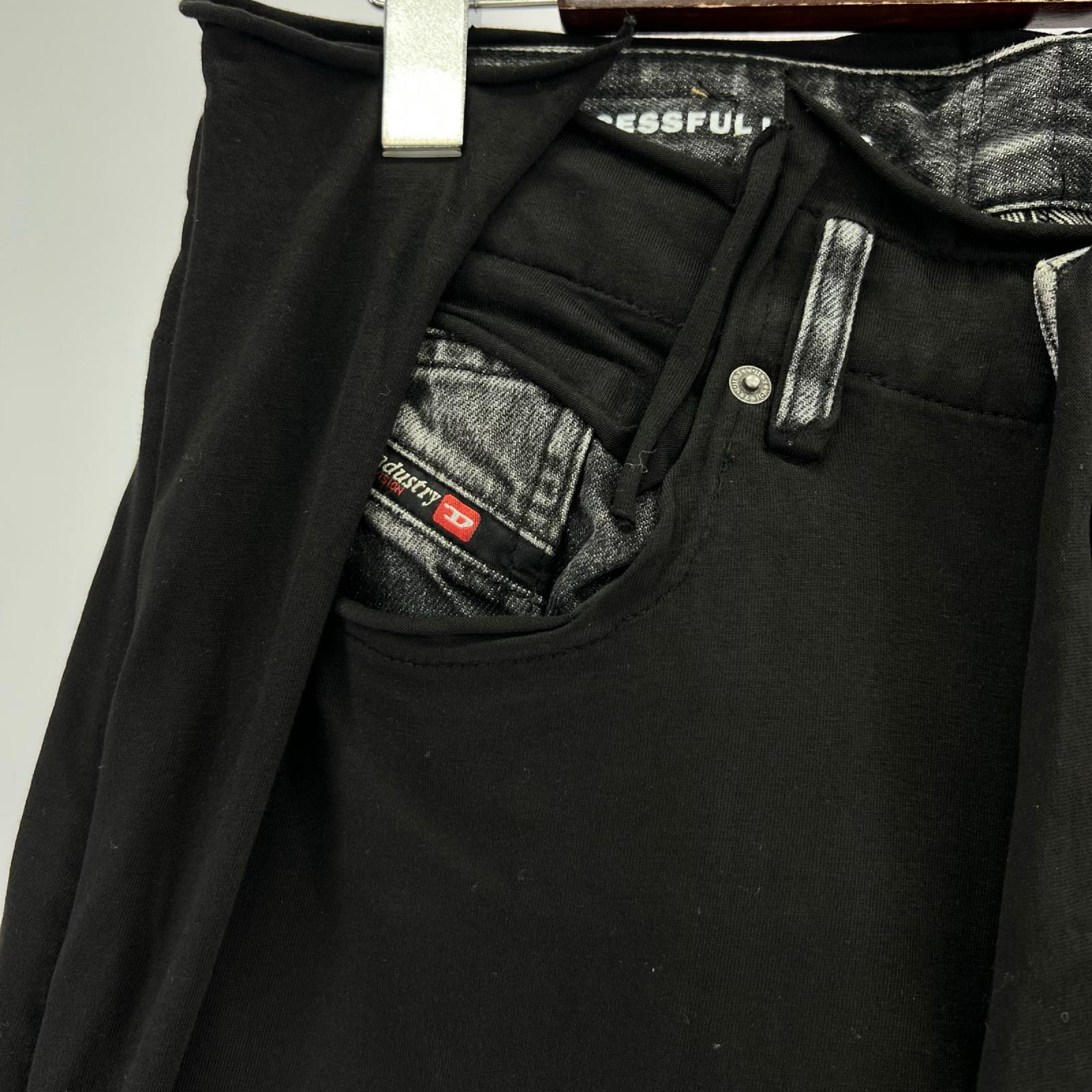 パンツ D-ライズ ストレートジーンズ BLK (33) 26 ブラック