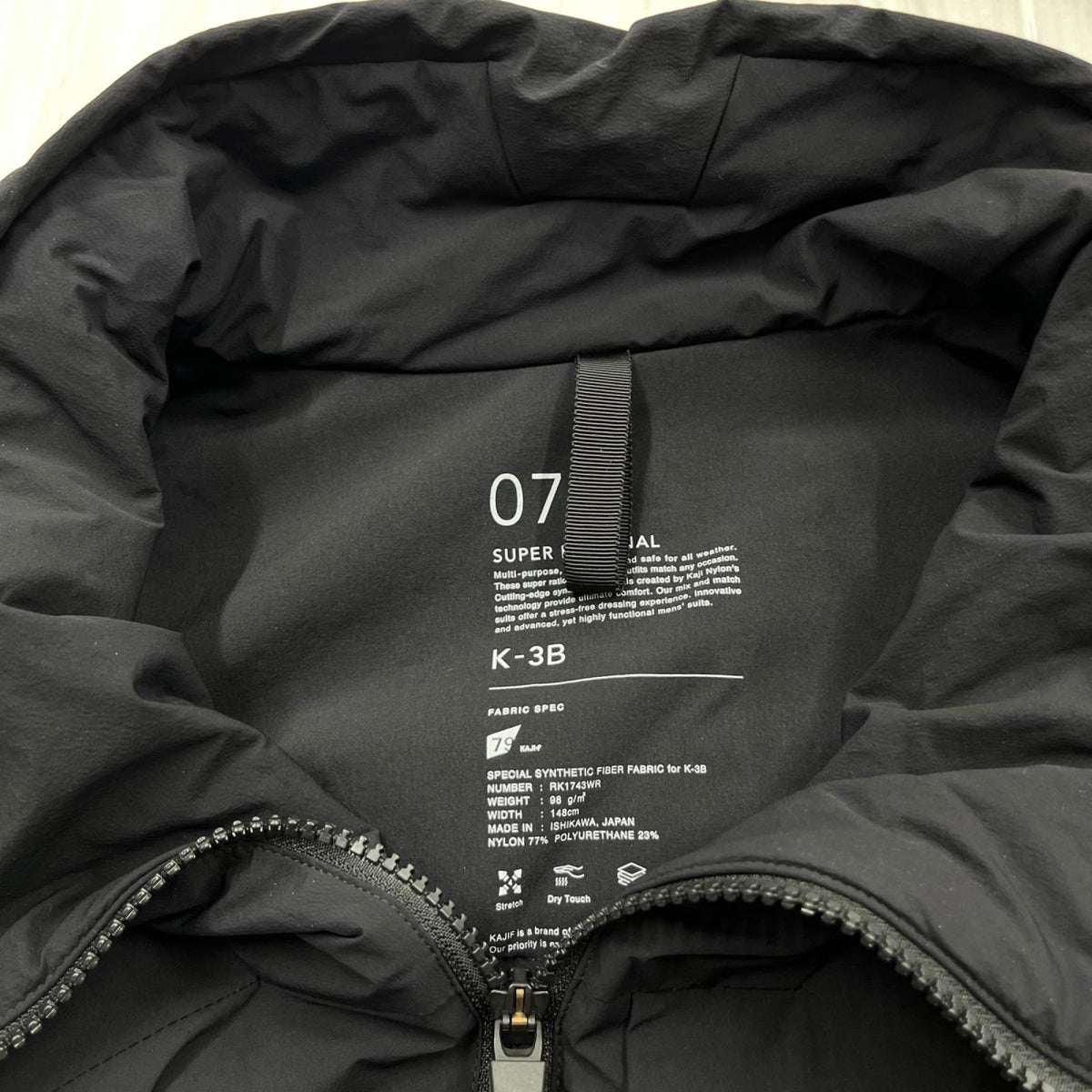 ジャケット K-3B 中綿ジャケット ブラック