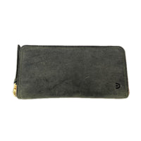 長財布 BAGGY PORT KUDU LEATHER ﾗｳﾝﾄﾞｼﾞｯﾌﾟｳｫﾚｯﾄ グリーン