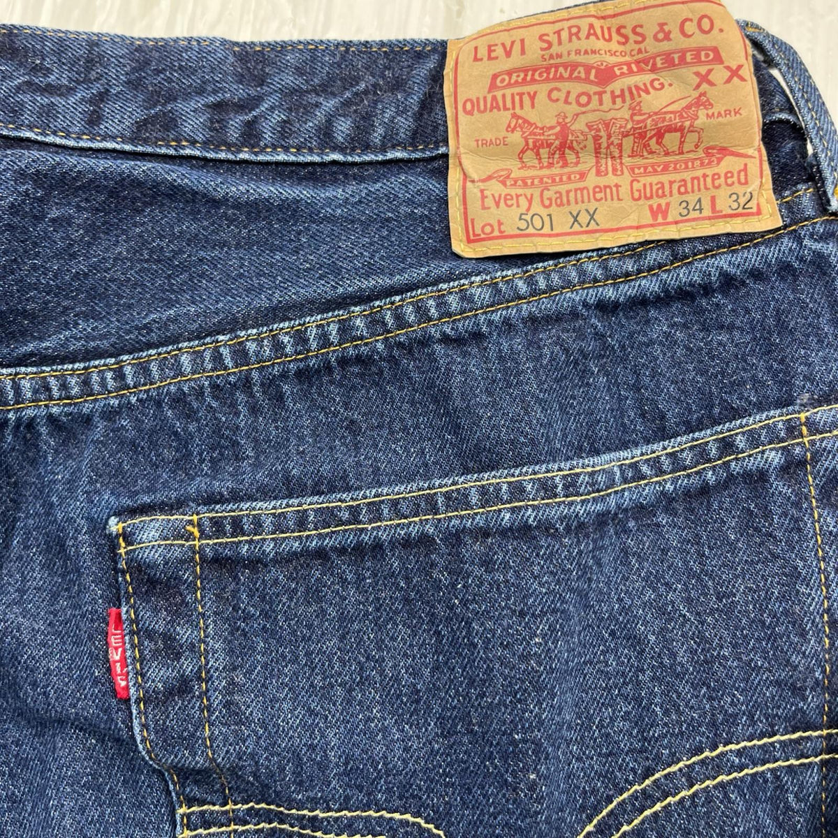 デニムパンツ LEVI'S VINTAGE CLOTHING 501XX 日本製 1955年ﾓﾃﾞﾙ ﾃﾞﾆﾑﾊﾟﾝﾂ W34L32
