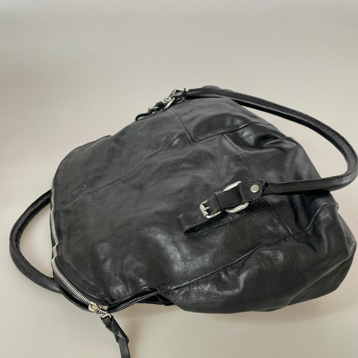 ショルダーバッグ A.S.98 ﾚｻﾞｰ 2WAY 黒 ブラック