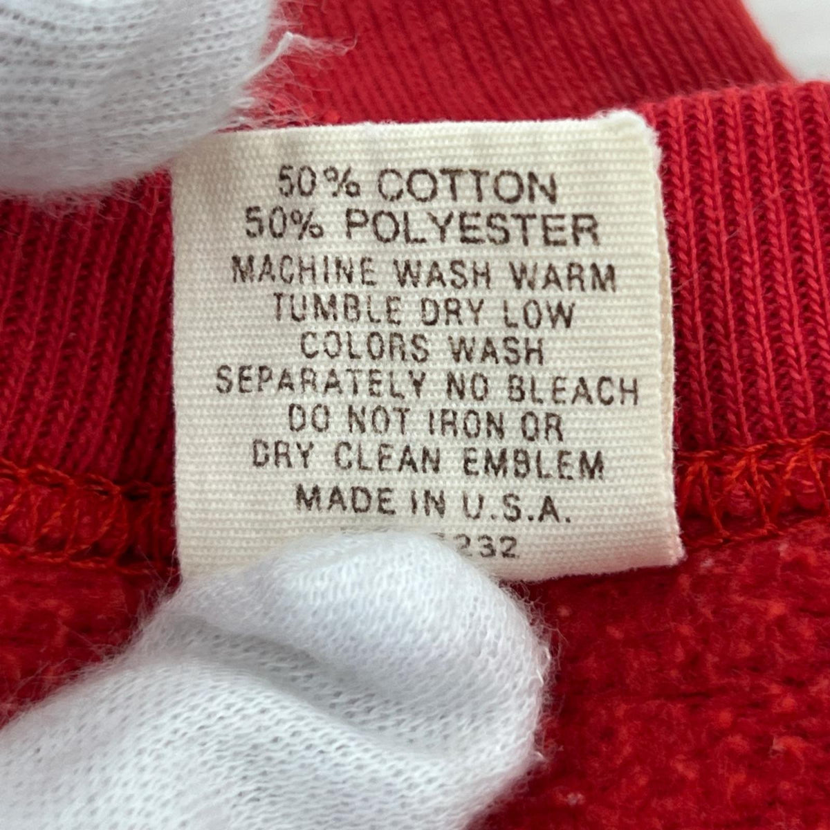 スウェット Russell Athletic 金ﾀｸﾞ ALABAMA ﾌﾟﾘﾝﾄ 赤 M レッド