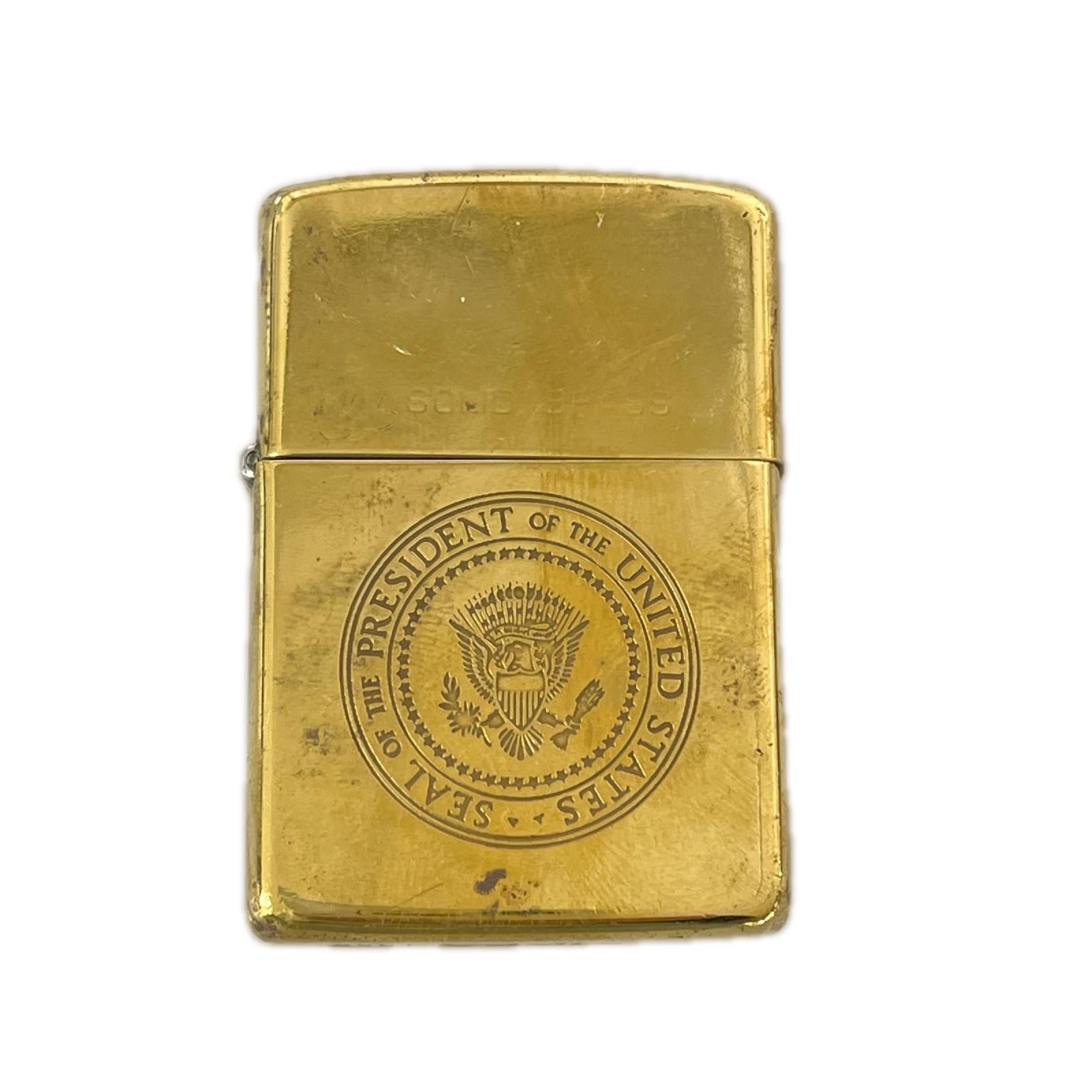 ライター UNITED STATED SOLID BRASS ゴールド