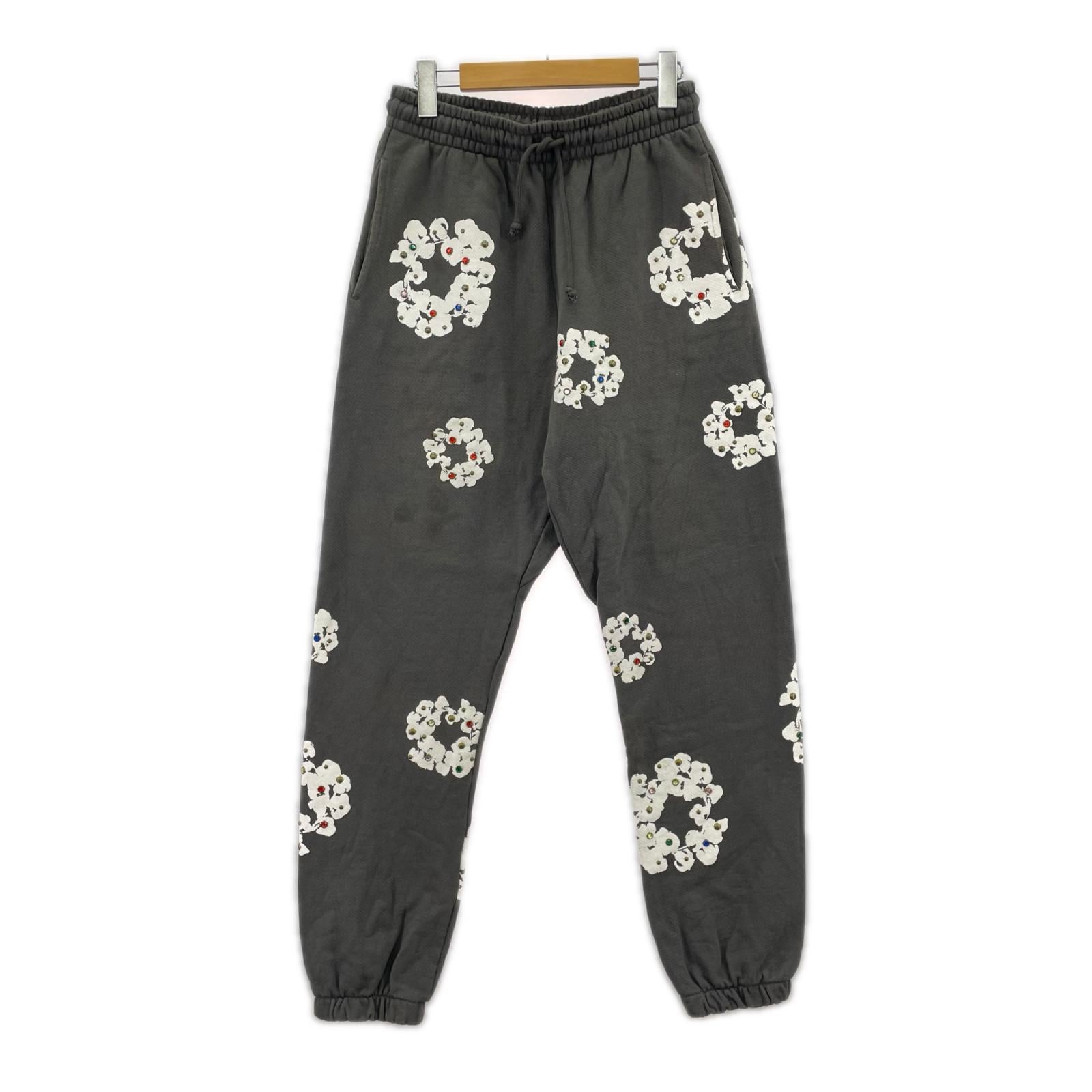 パンツ Rhinestone Wreath Sweatpants/S/GRY S グレー