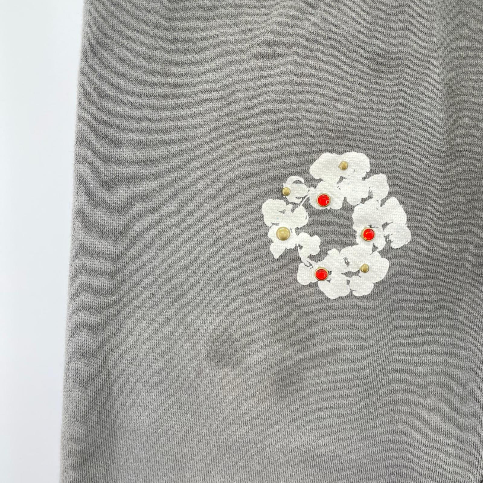 パンツ Rhinestone Wreath Sweatpants/S/GRY S グレー