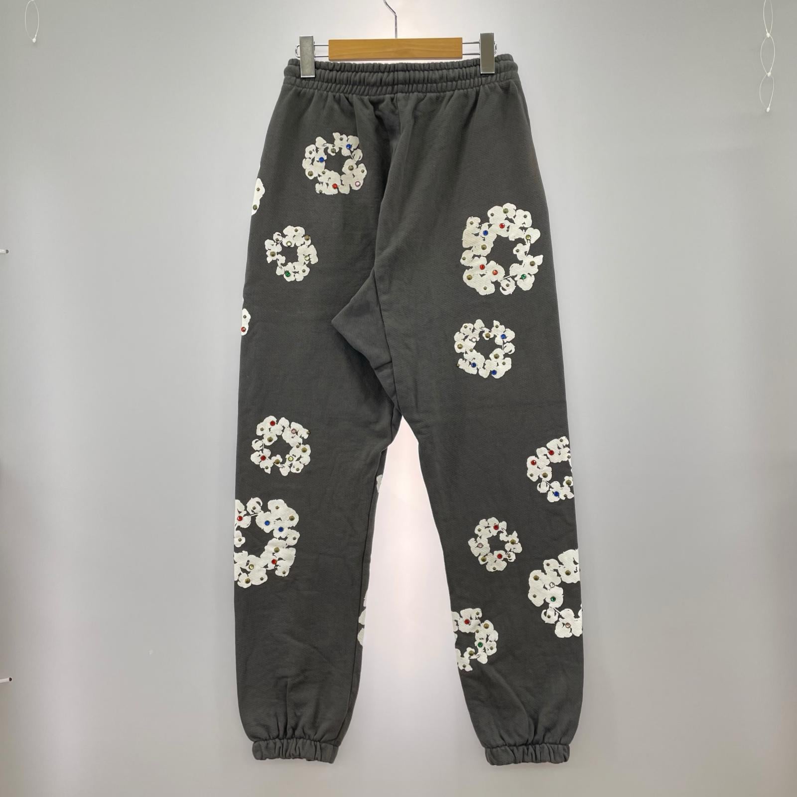 パンツ Rhinestone Wreath Sweatpants/S/GRY S グレー