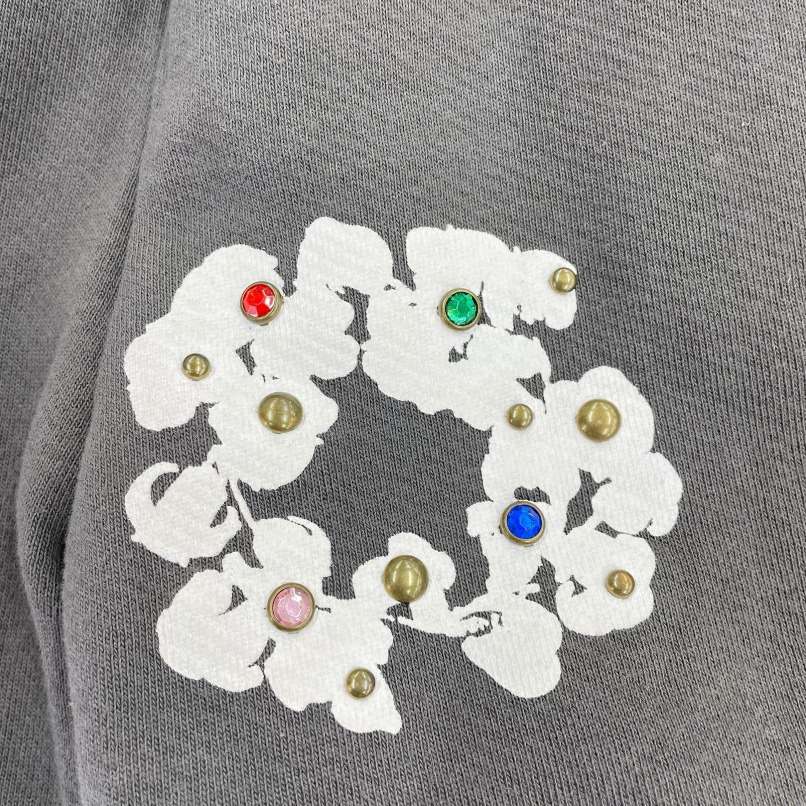 パンツ Rhinestone Wreath Sweatpants/S/GRY S グレー