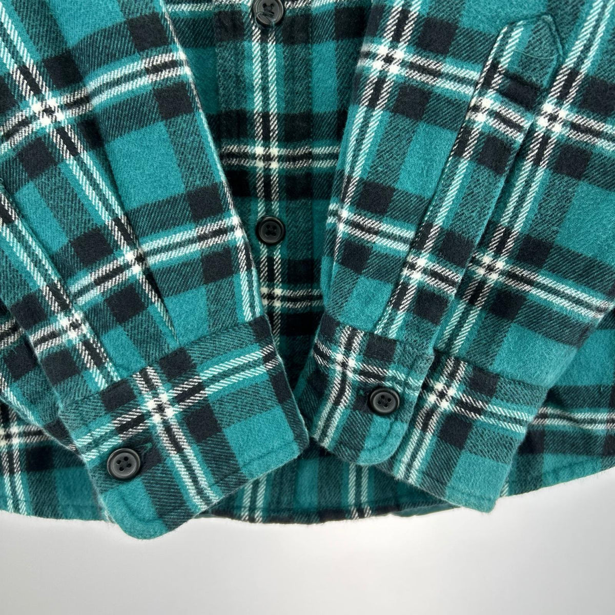 長袖シャツ Arc Logo Quilted Flannei Shirt 緑 (S) S