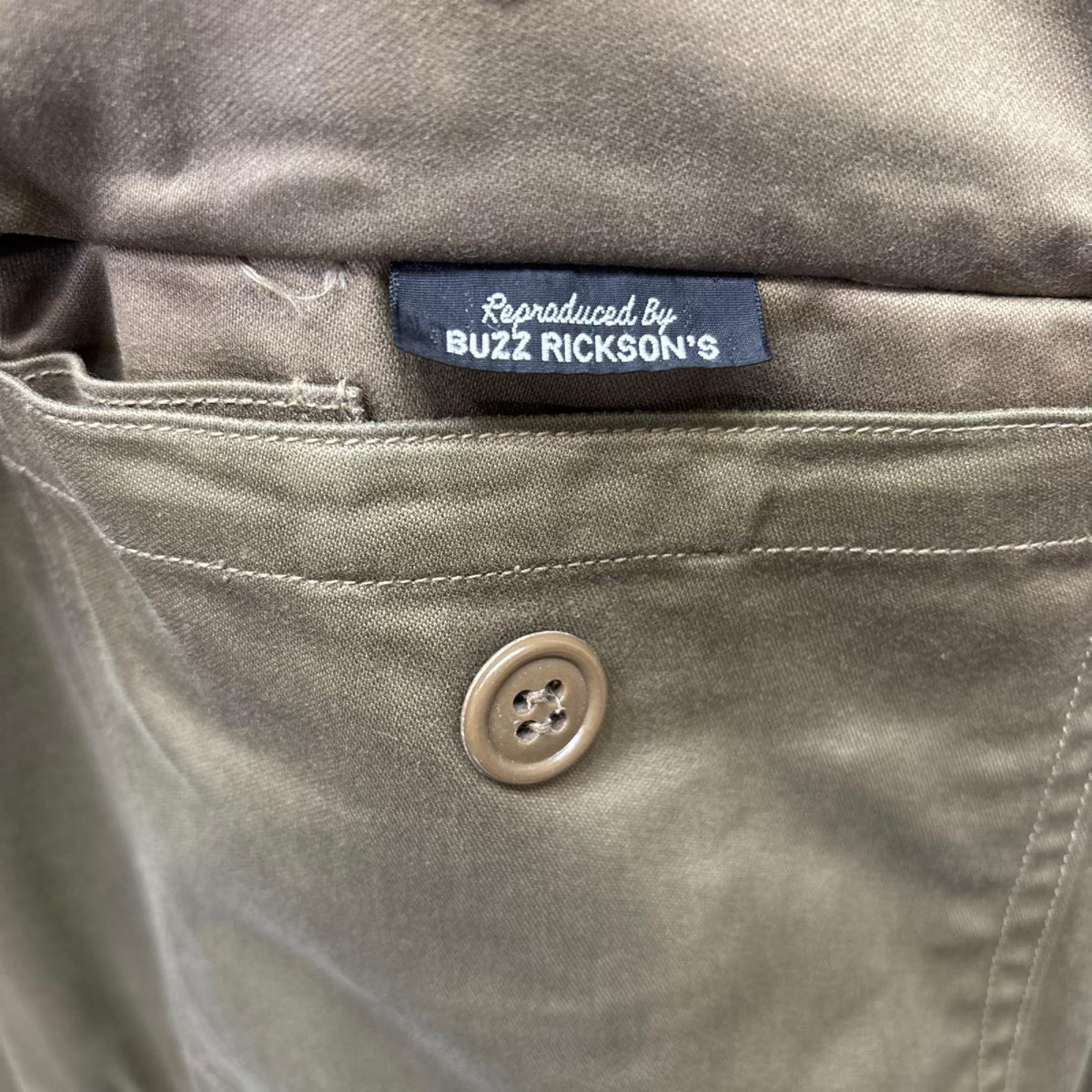 ジャケット TYPE B-10 ROUGH WEAR社 実名復刻 緑 (40) 40 カーキ