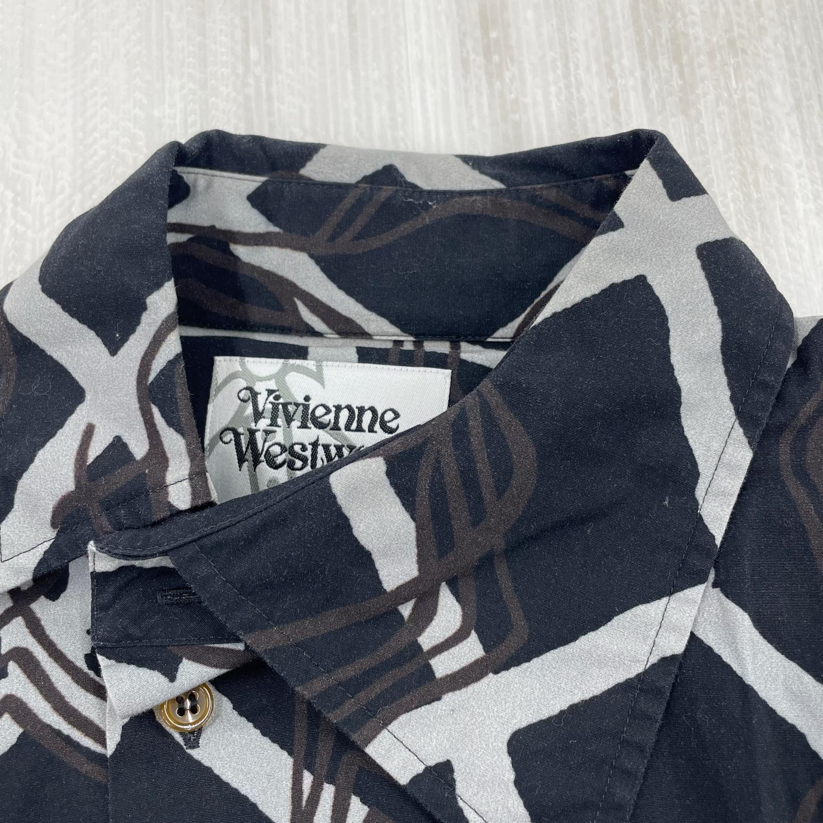 長袖シャツ Vivienne Westwood ｱｼﾝﾒﾄﾘｰｼｬﾂ 黒 46 ブラック