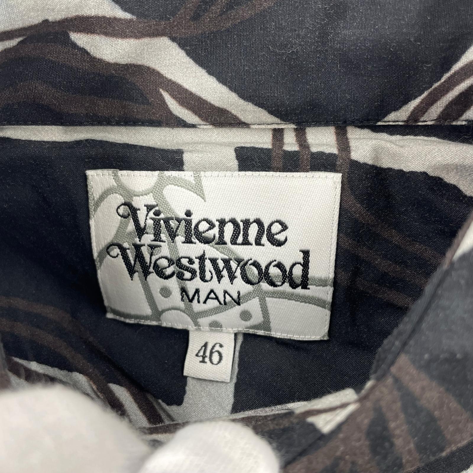 長袖シャツ Vivienne Westwood ｱｼﾝﾒﾄﾘｰｼｬﾂ 黒 46 ブラック
