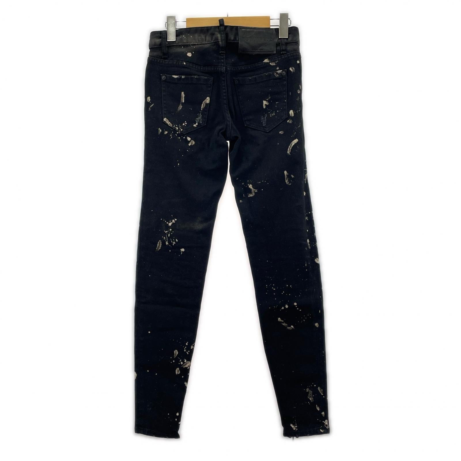デニムパンツ DSQUARED2 CELANA JEANS S72LA0932 黒 (36) 36 ブラック
