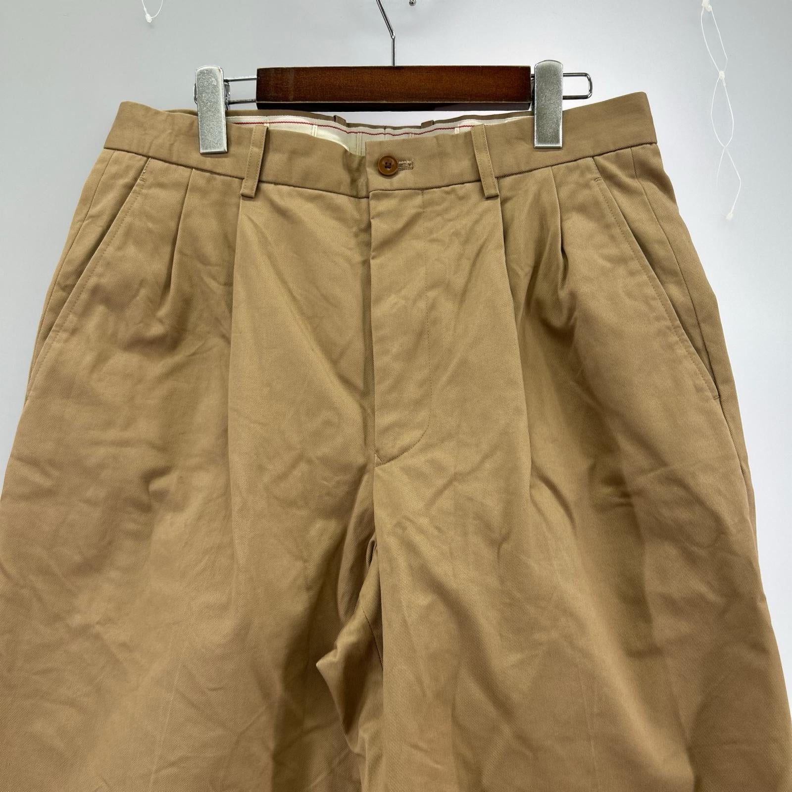 パンツ Scye San Joaquin Cotton Chino 2Pleated (38) 38 ブラウン