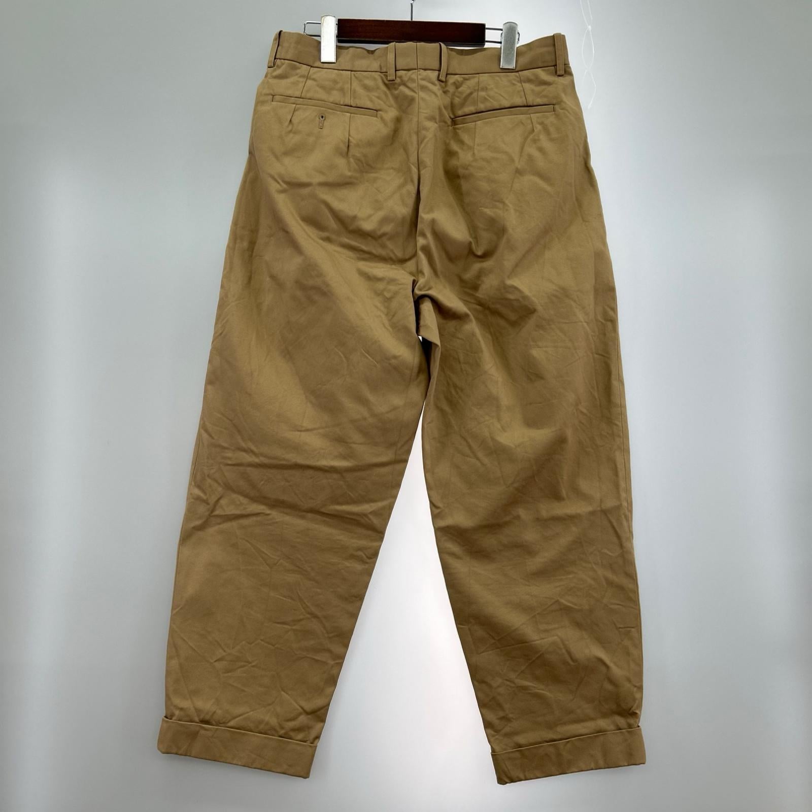 パンツ Scye San Joaquin Cotton Chino 2Pleated (38) 38 ブラウン