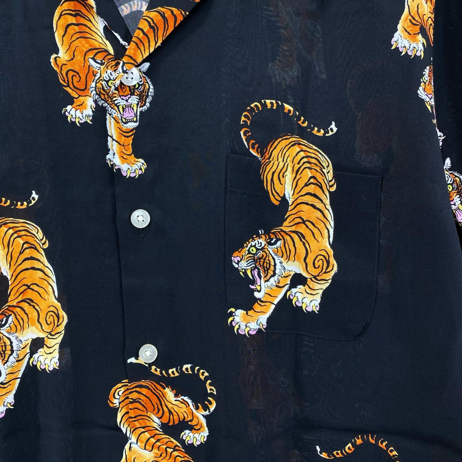 半袖シャツ TIM LEHI Hawaiian Shirt (M) M ブラック