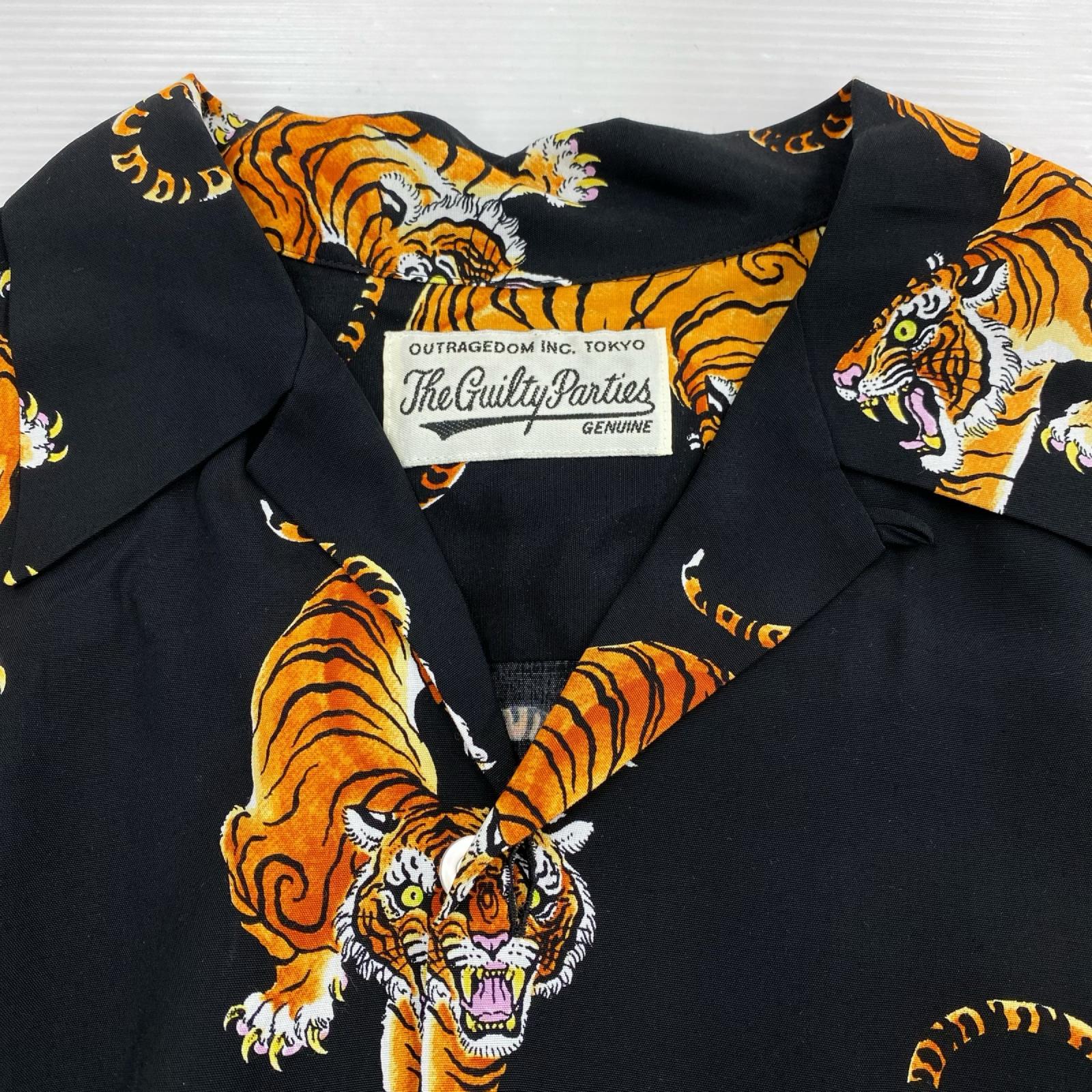 半袖シャツ TIM LEHI Hawaiian Shirt (M) M ブラック