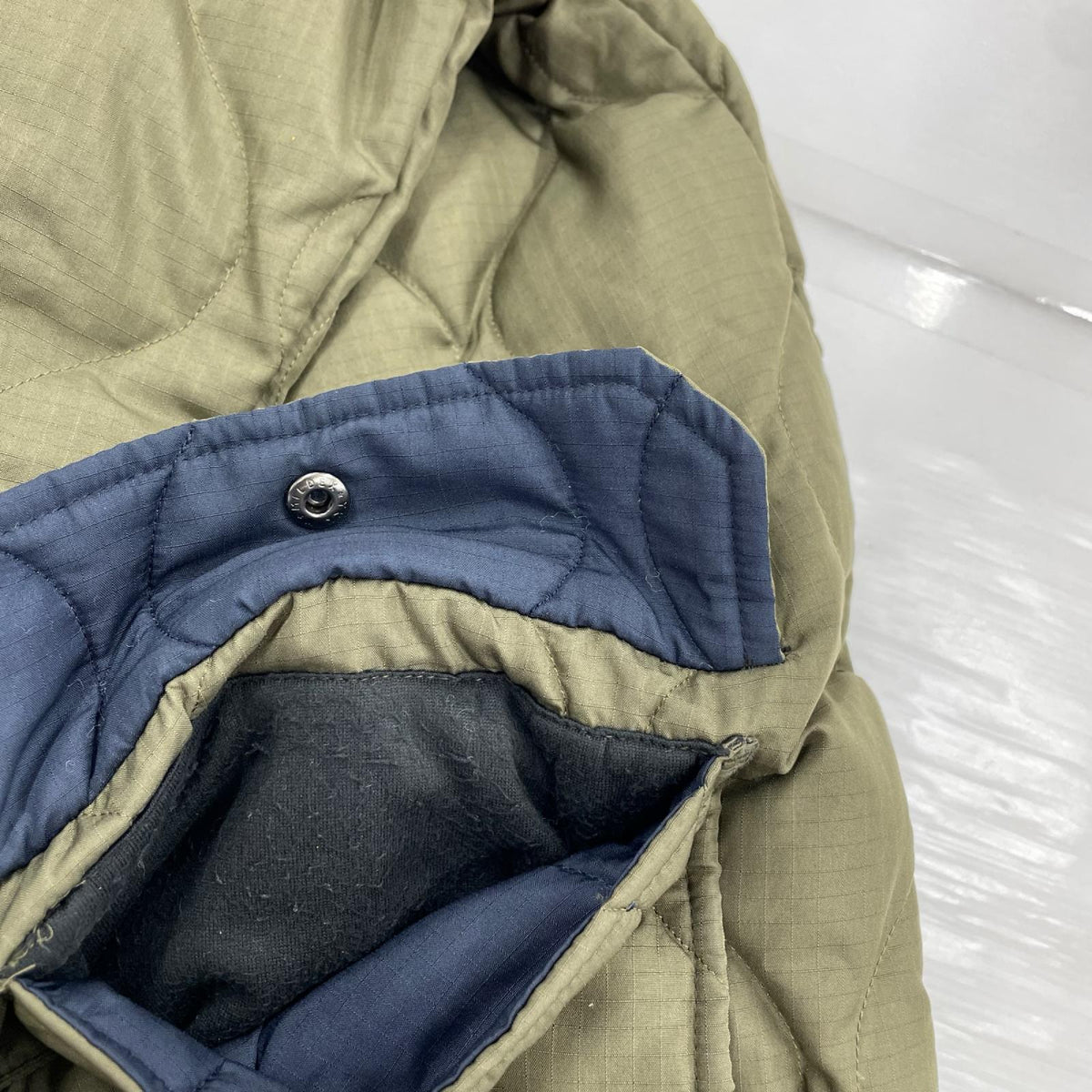 ダウンジャケット 106BML-LONG MILITARY HOOD DOWN COAT 緑 S